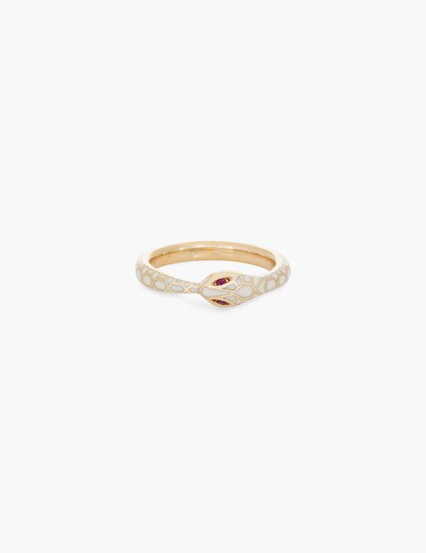 Enamel Ouroboros Ring - Kathryn Bentley