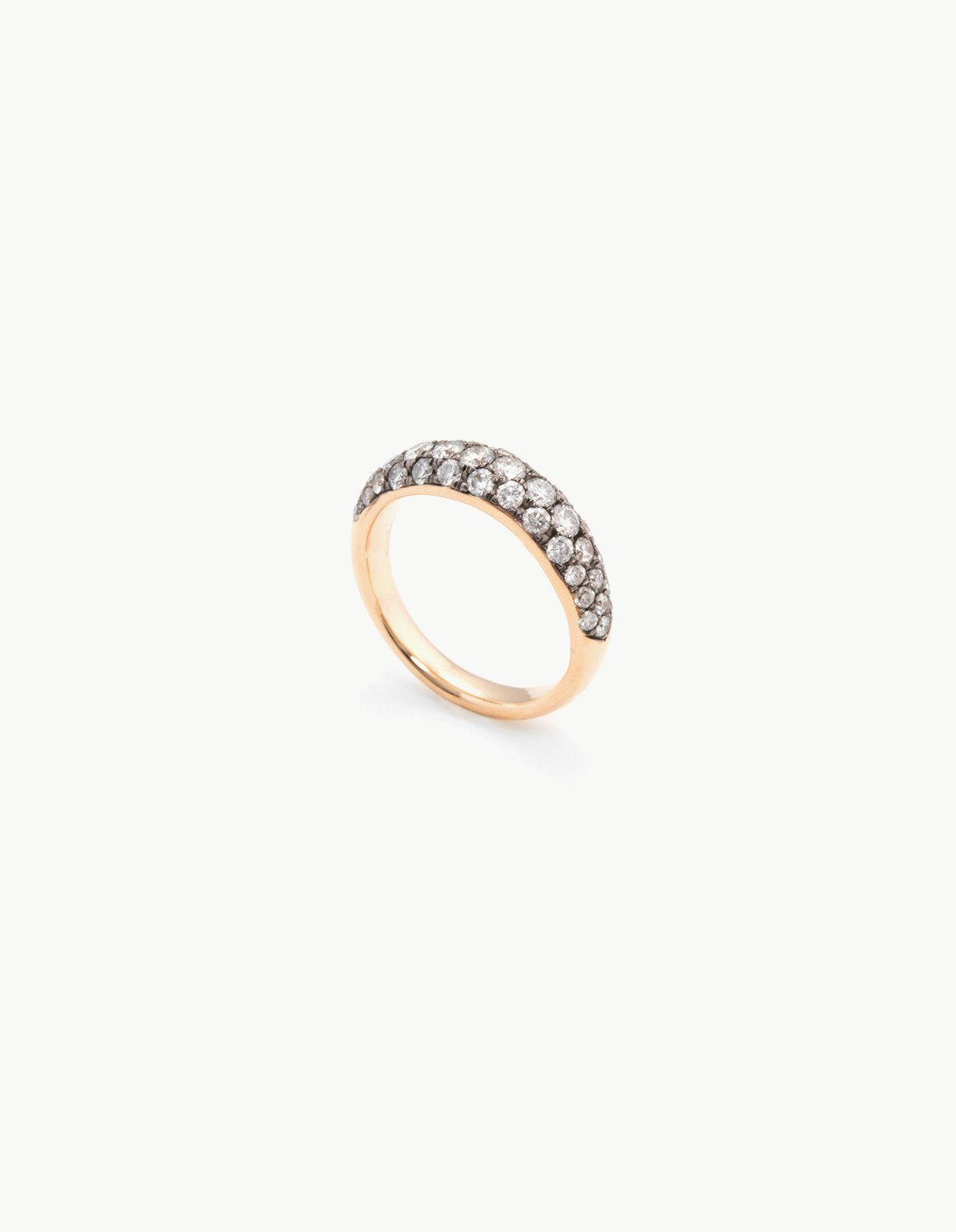 Organic Oval Band with Diamonds - Dream Collective