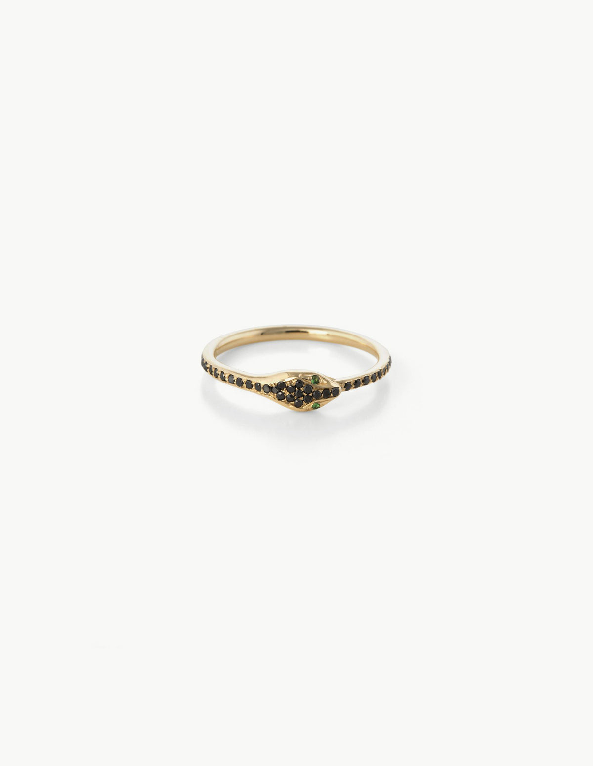 Black Diamond Ouroboros Eternity Ring