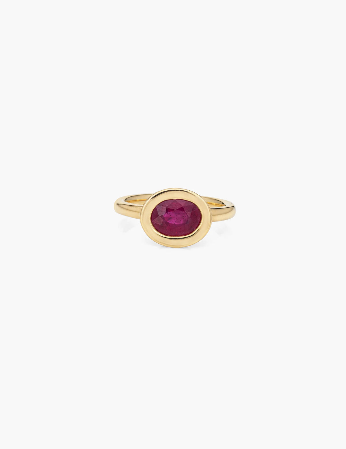 Ruby Art Deco Enamel Ring