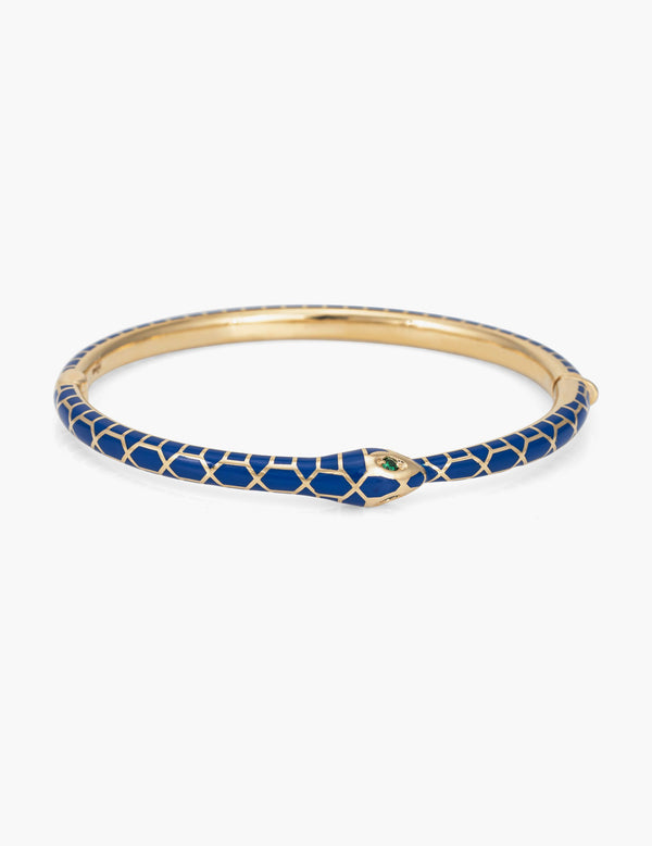 Enamel Ouroboros Lock Bracelet - Kathryn Bentley