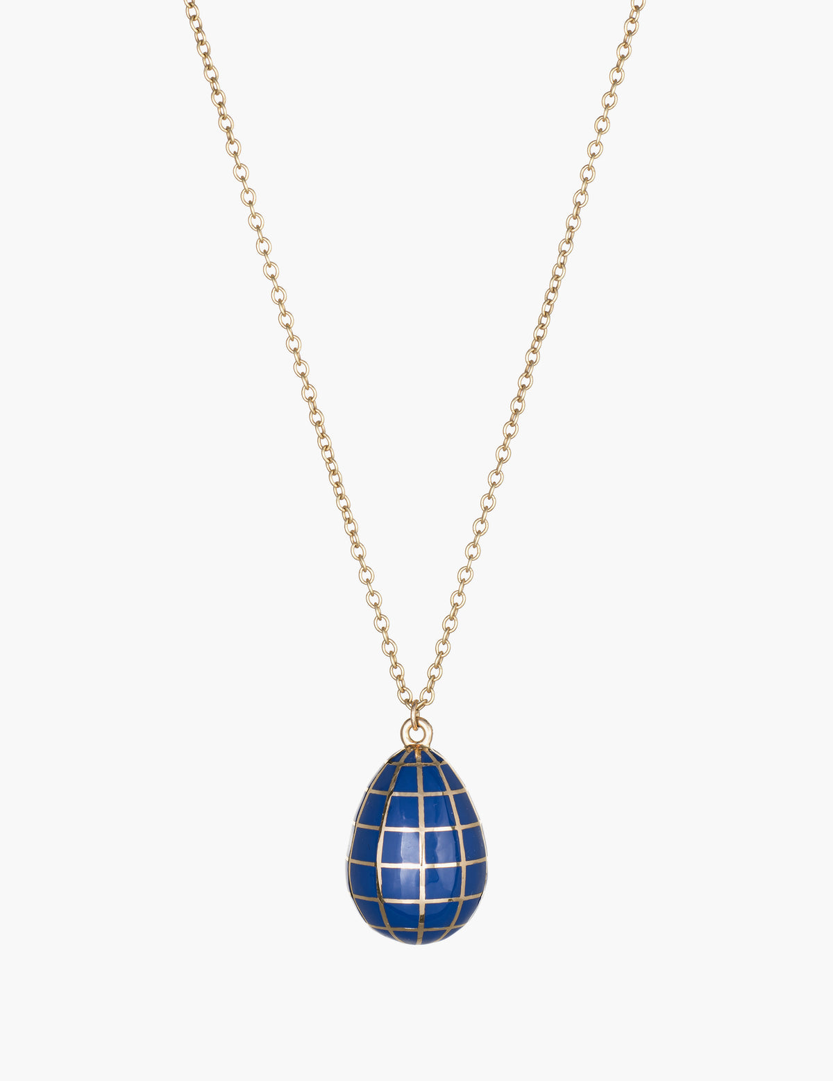 14K gold egg pendant