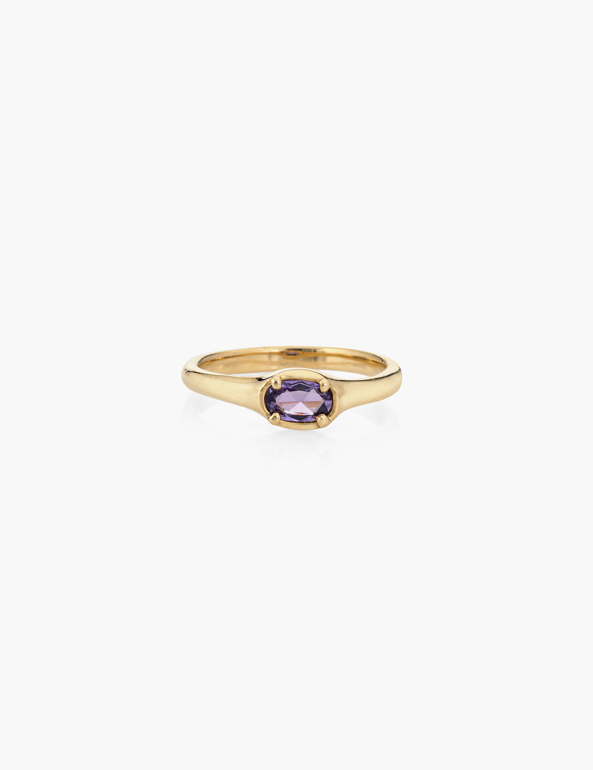 Sapphire Ellipse Ring