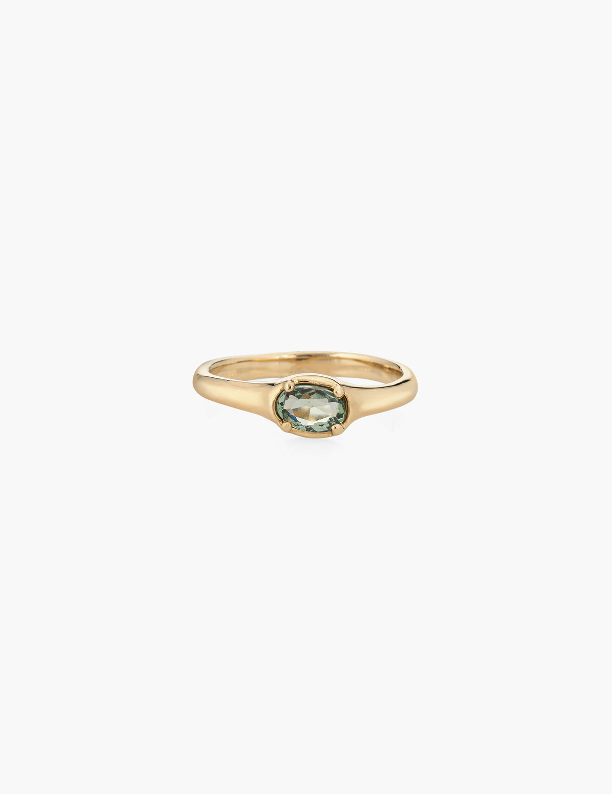 Sapphire Ellipse Ring