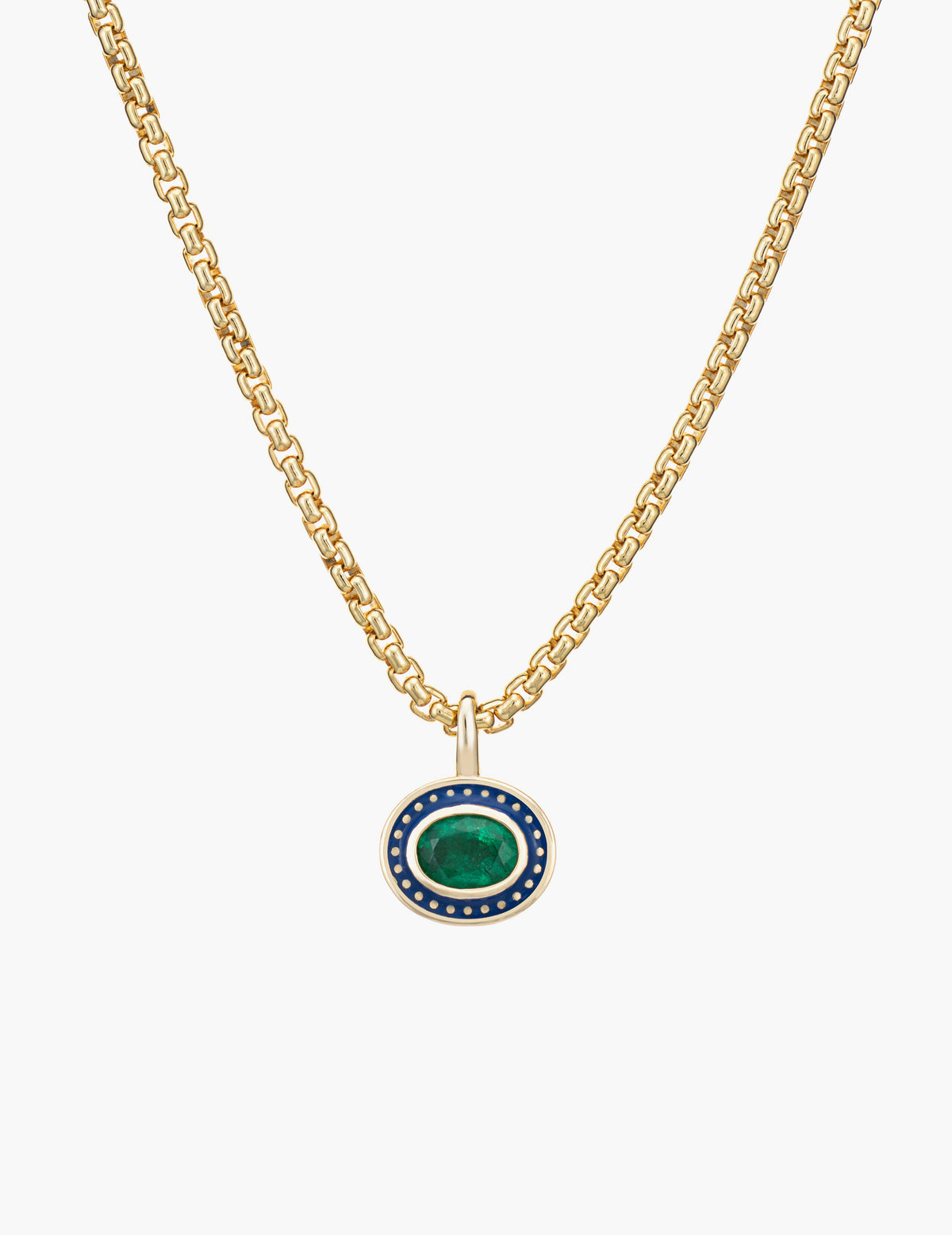 Emerald Dot Pendant