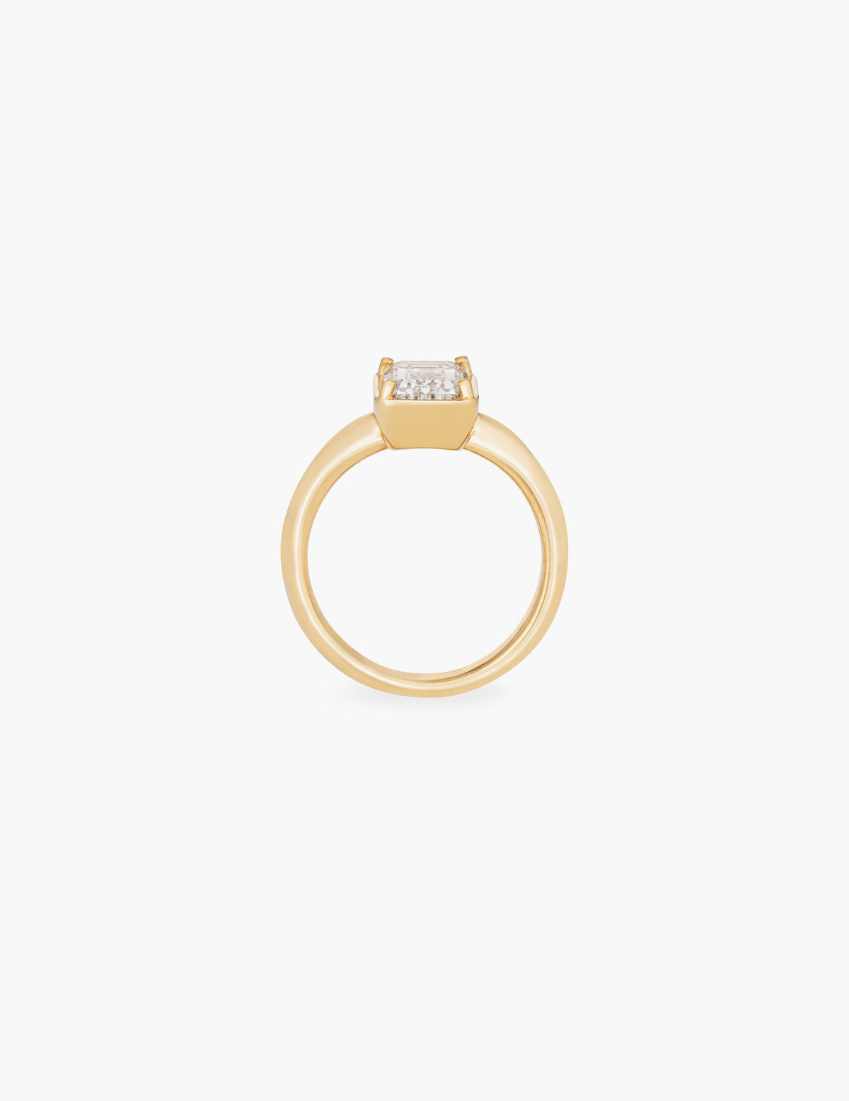 Esme ring with 1.67 Asscher Cut Lab Grown Diamond