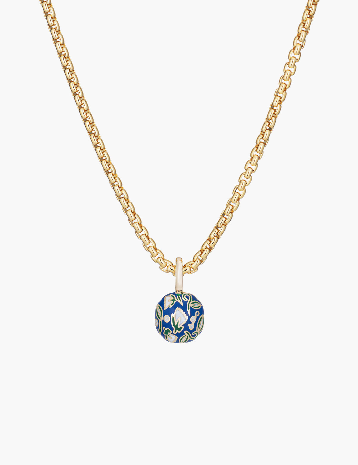 Orange Sapphire Tulip Pendant