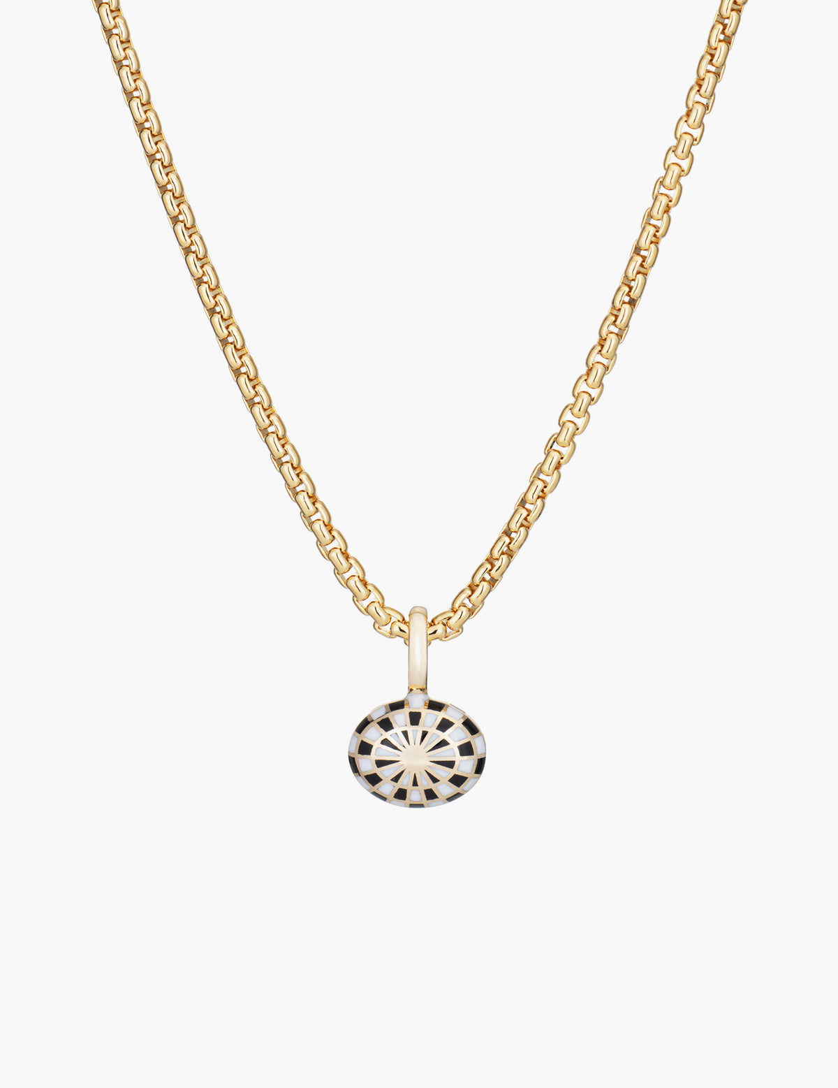 Purple Sapphire Checkered Pendant