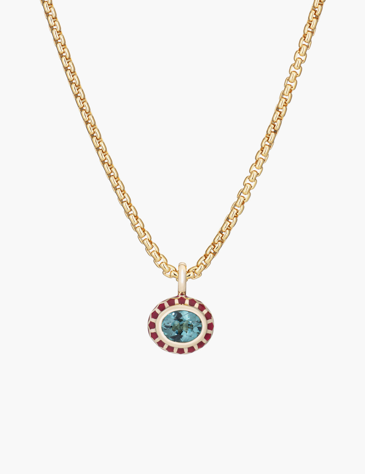 Tourmaline Floral Pendant