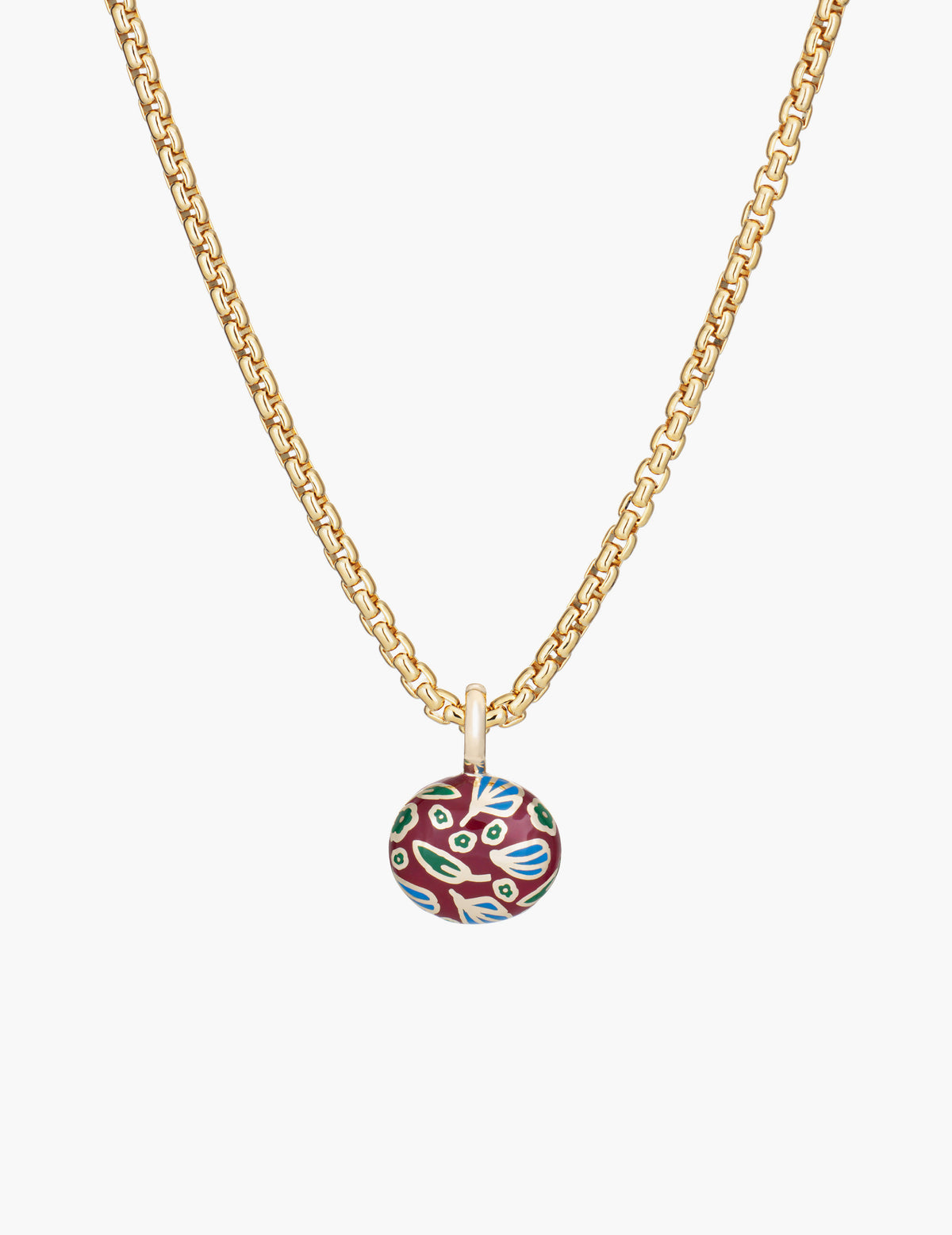 Tourmaline Floral Pendant