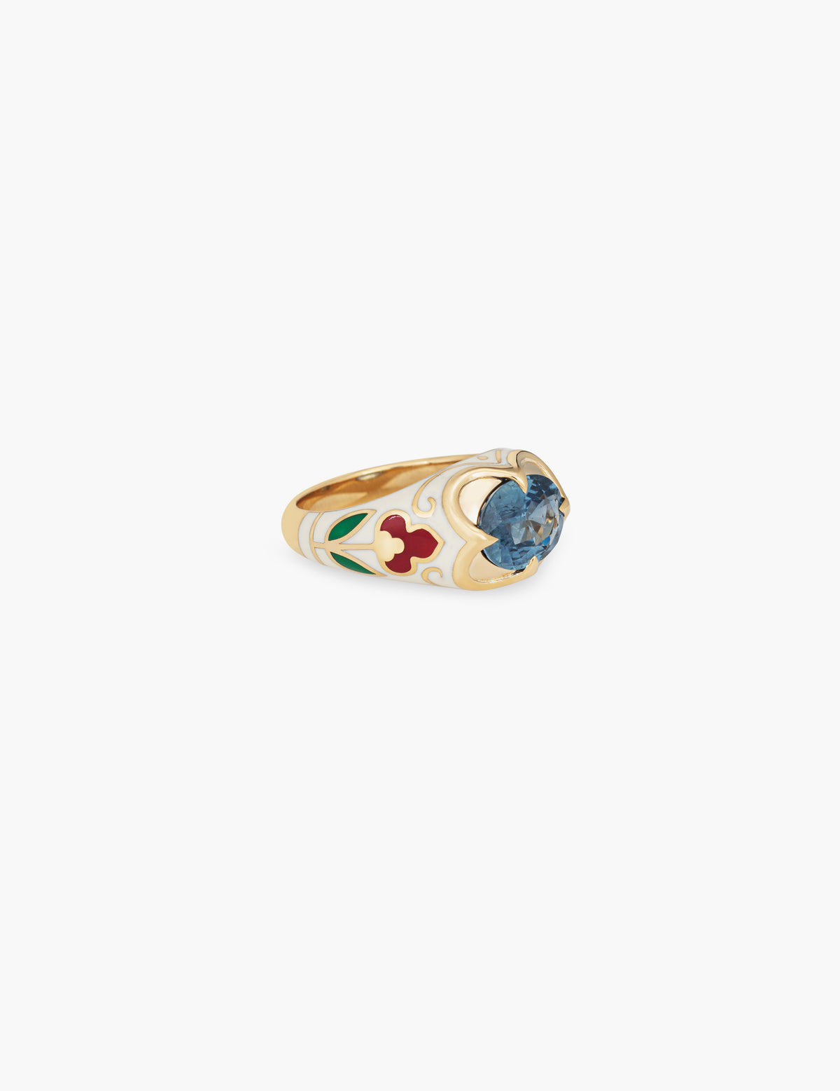 Sapphire Tulip Ring