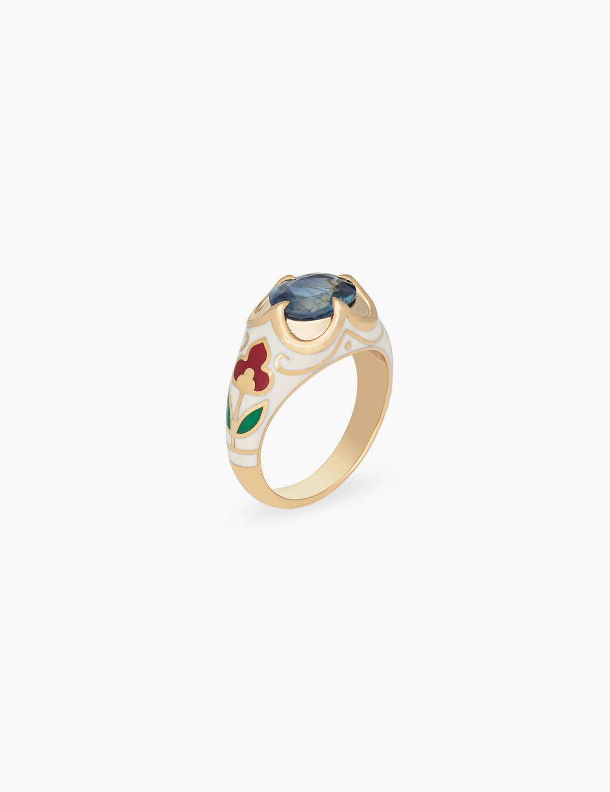 Sapphire Tulip Ring
