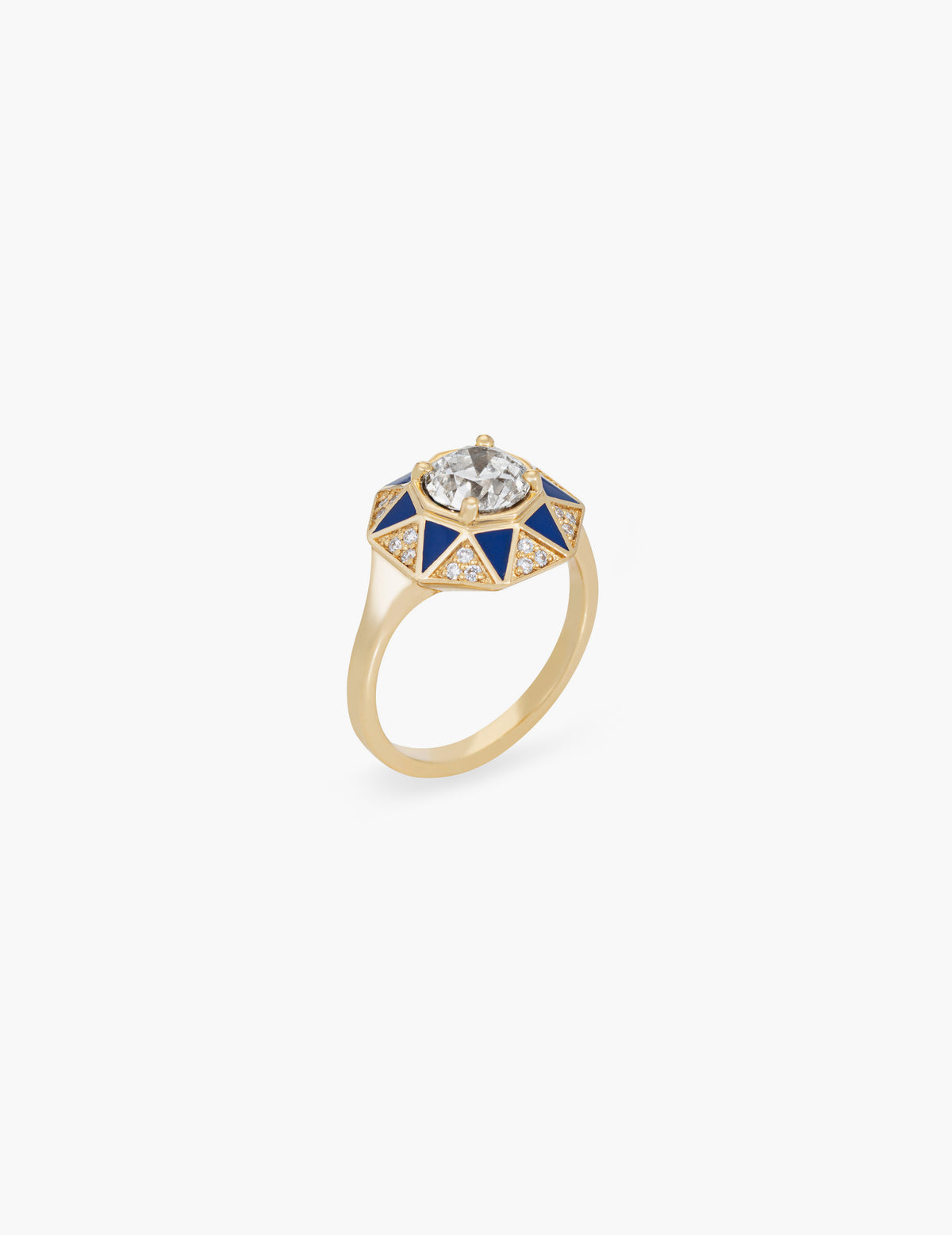 Octagon Ring with 1.19ct Old European Diamond