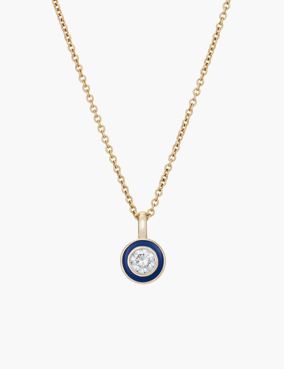 Diamond Enamel Pendant