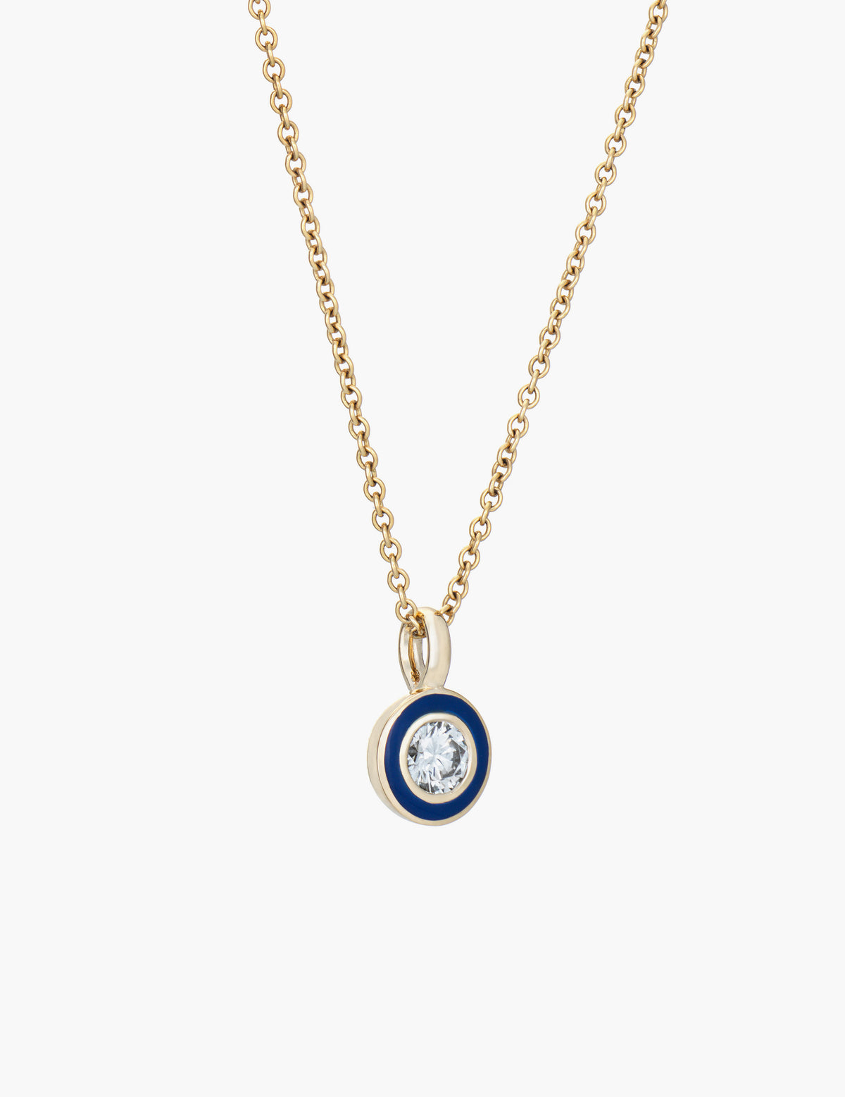 Diamond Enamel Pendant