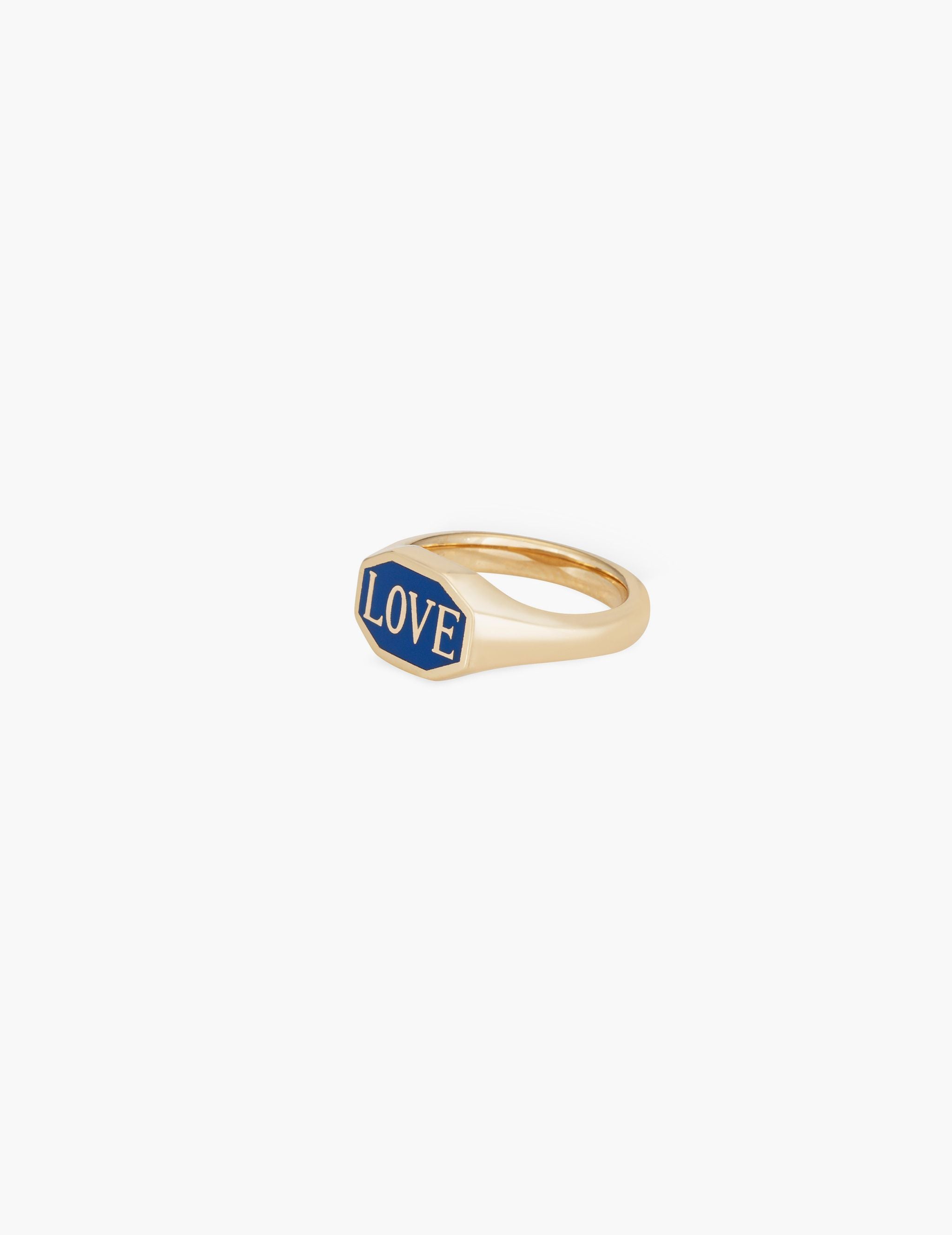 Enamel signet ring hotsell
