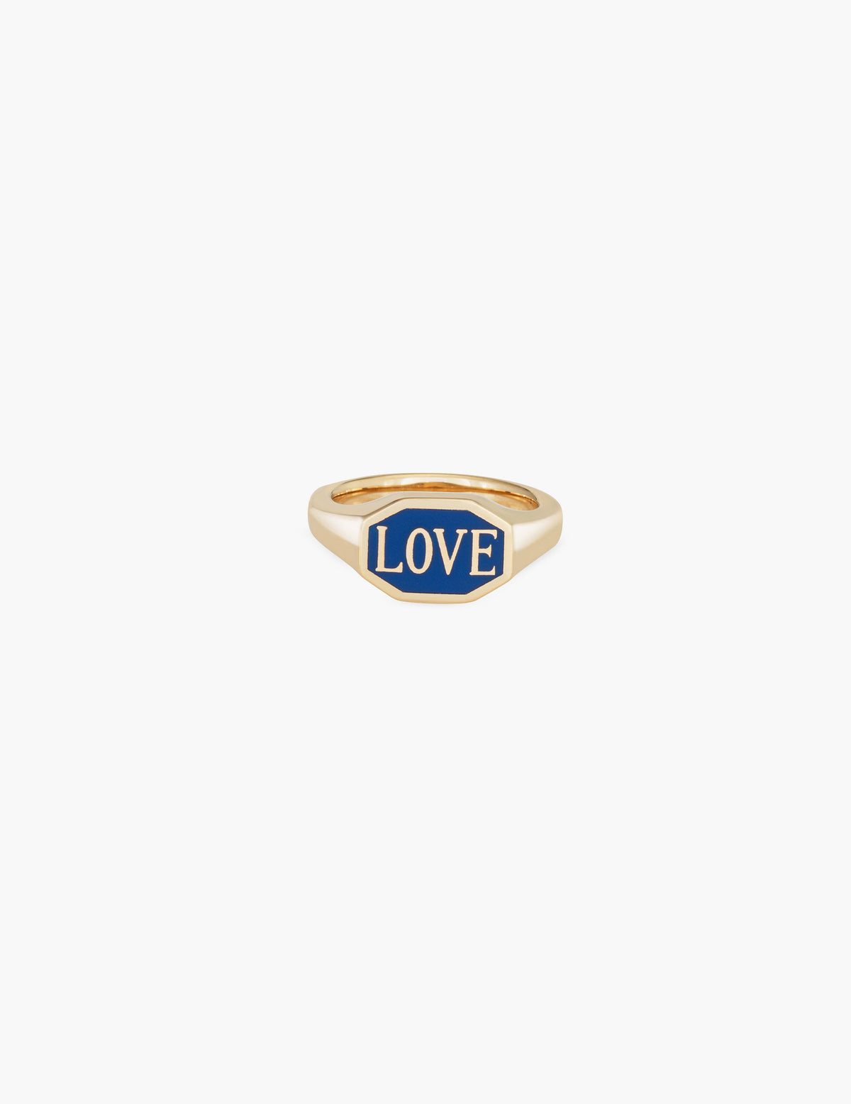 Enamel Signet Ring