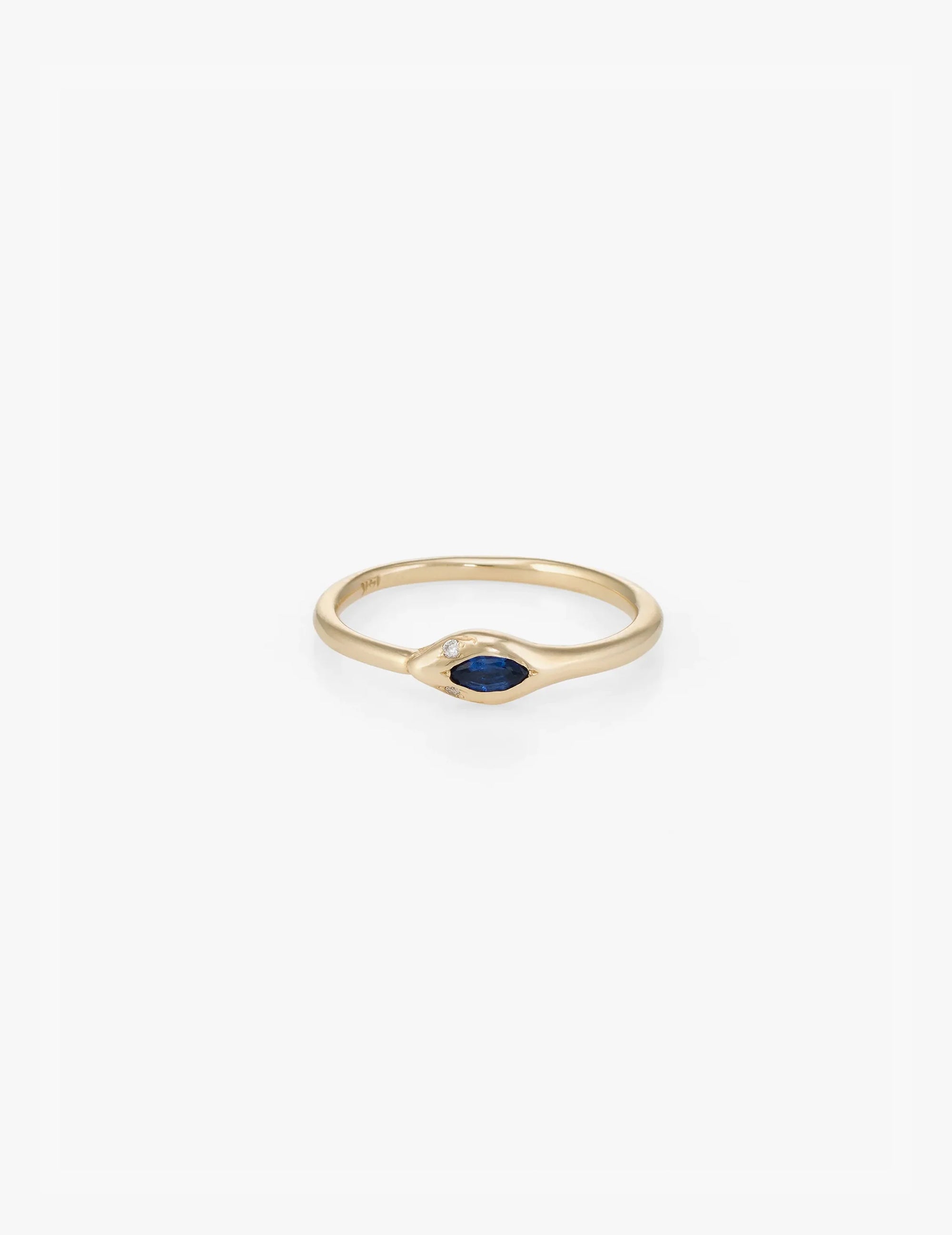 Sapphire Ouroboros Ring