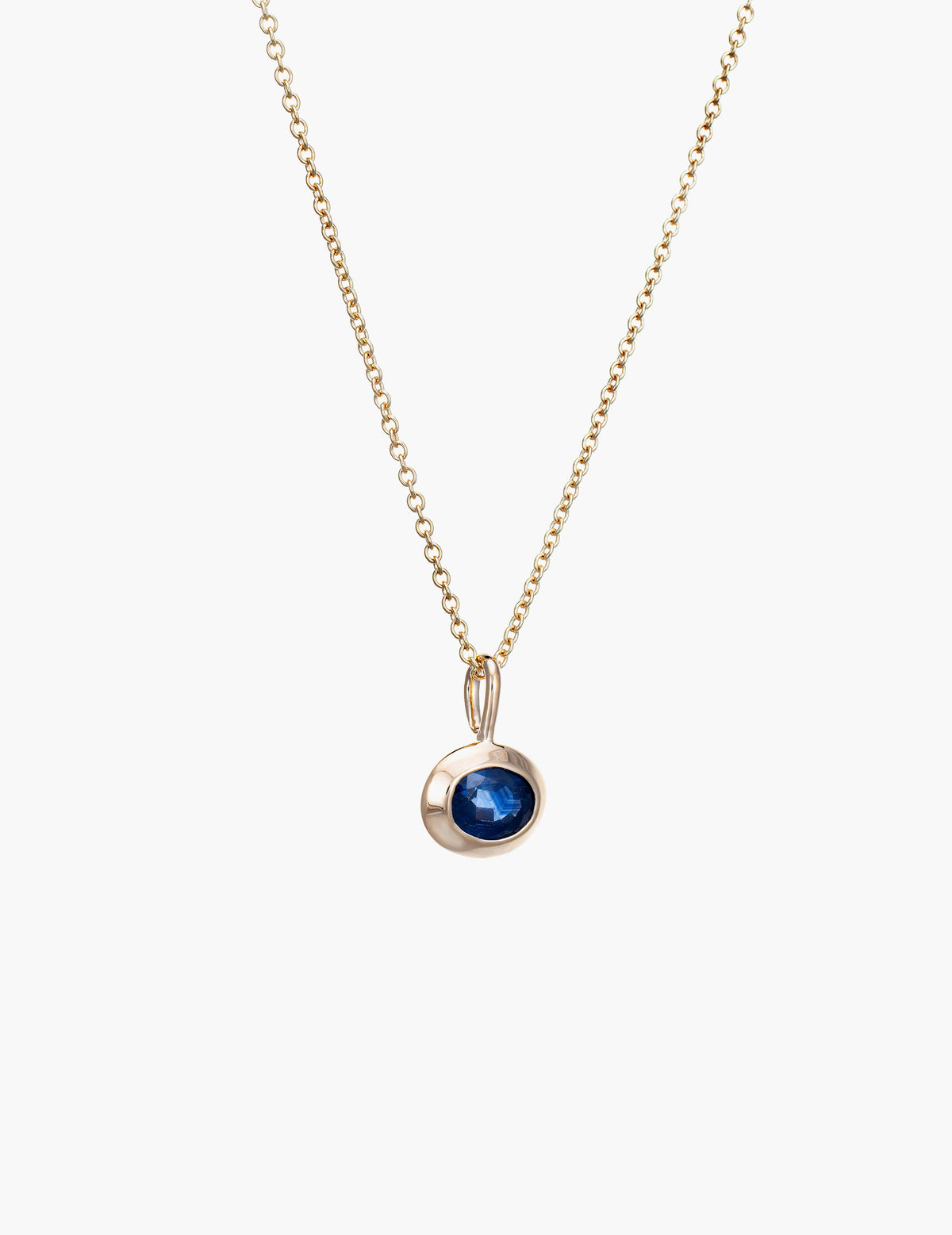 Oval Sapphire Necklace