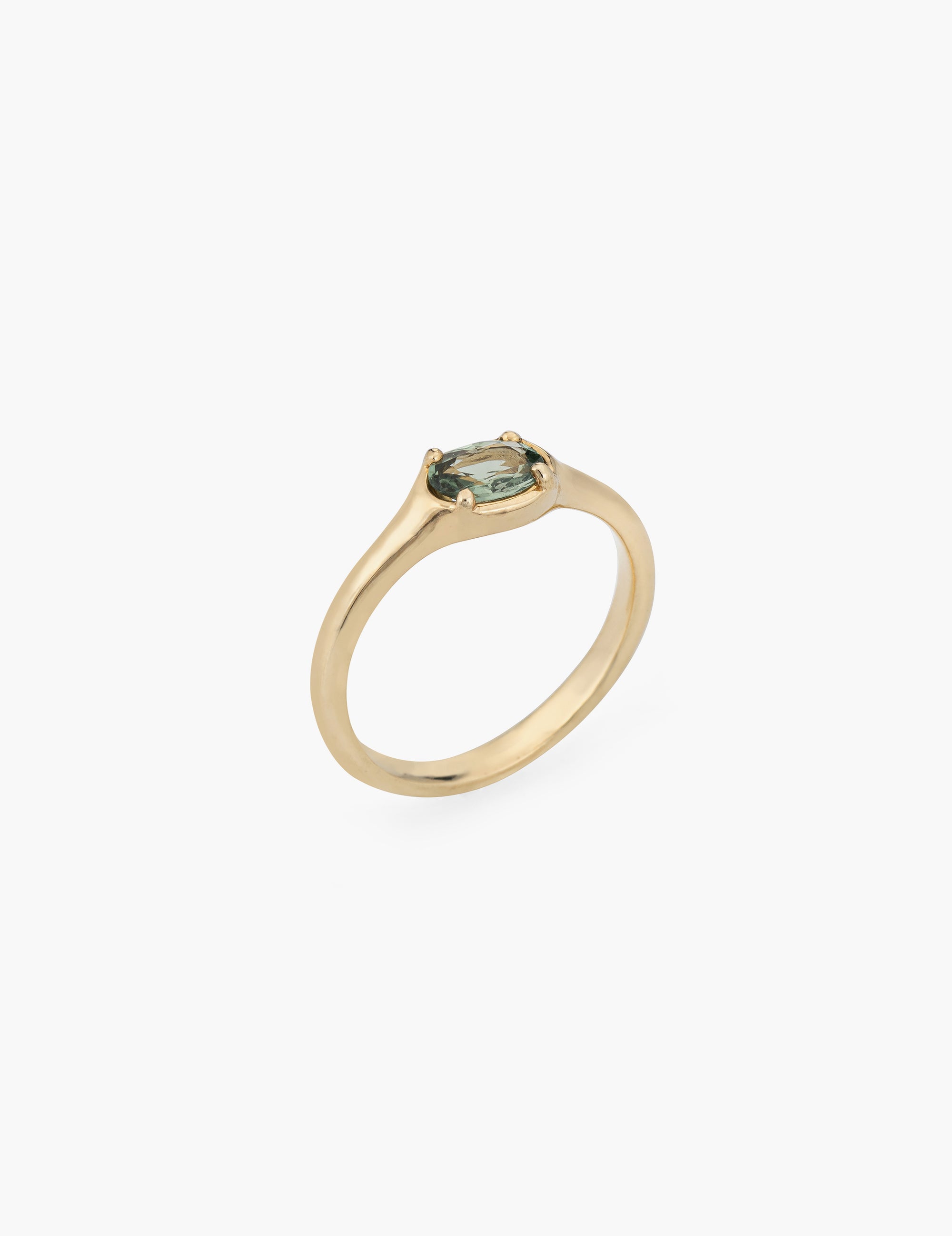 Light Green Sapphire Ring