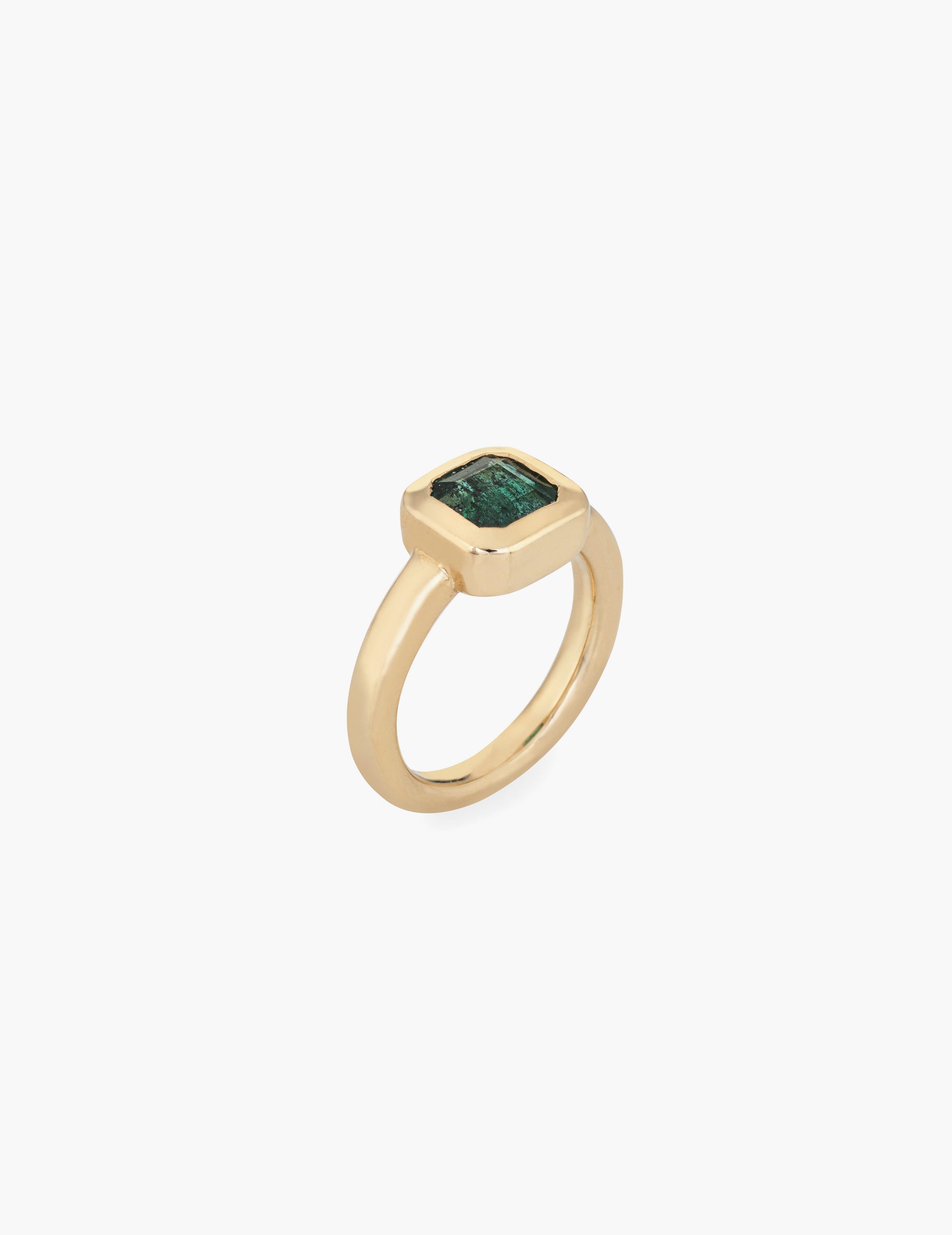 Asscher Cut Emerald Ring