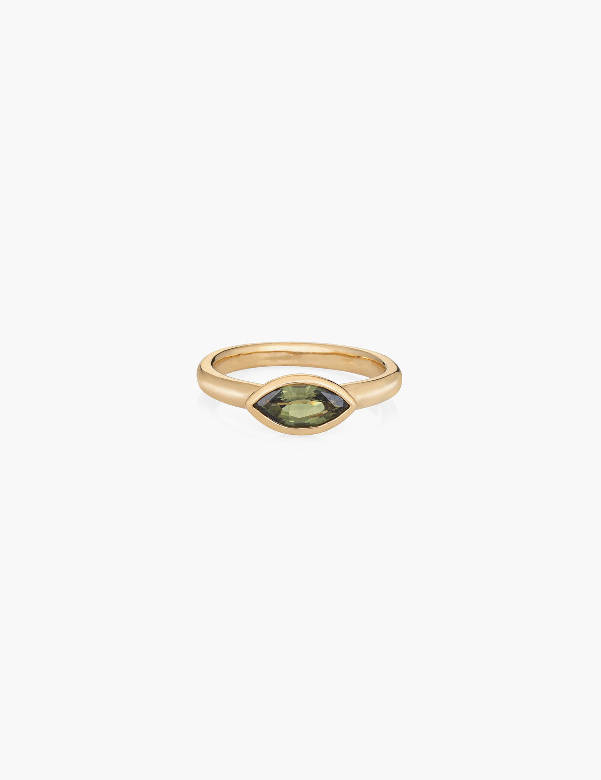 Marquise Green Sapphire Ring