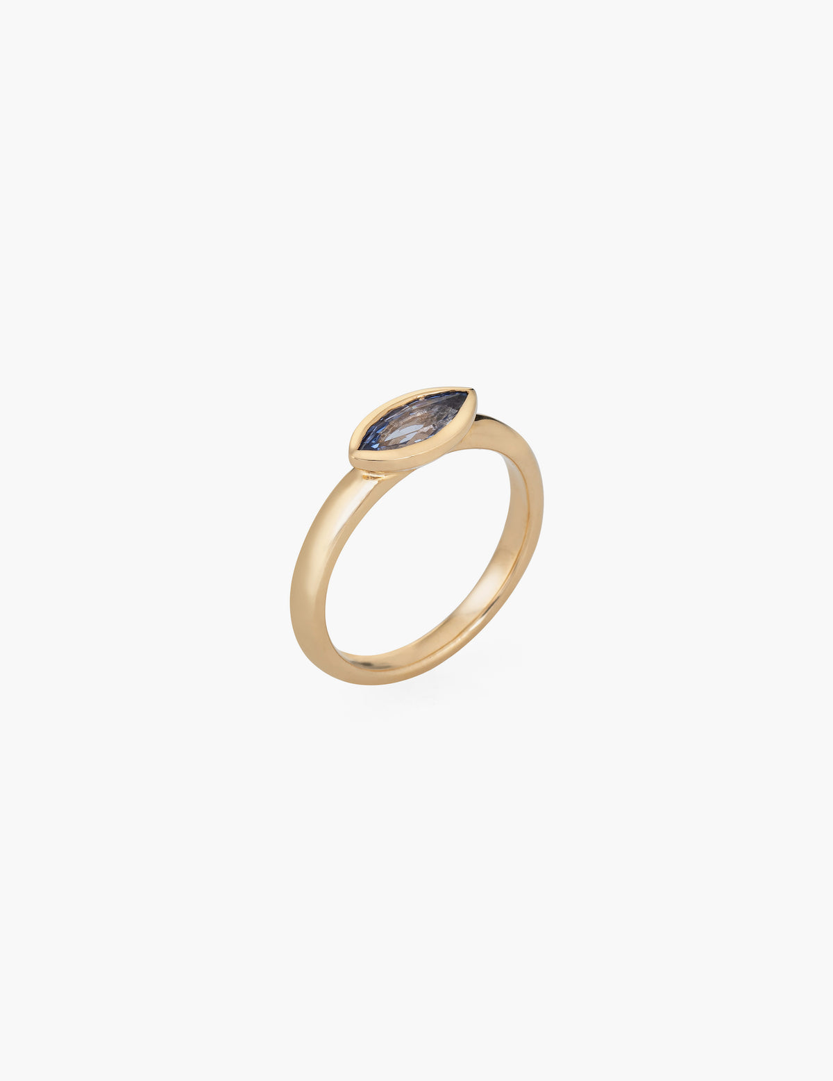 Marquise Blue Sapphire Ring