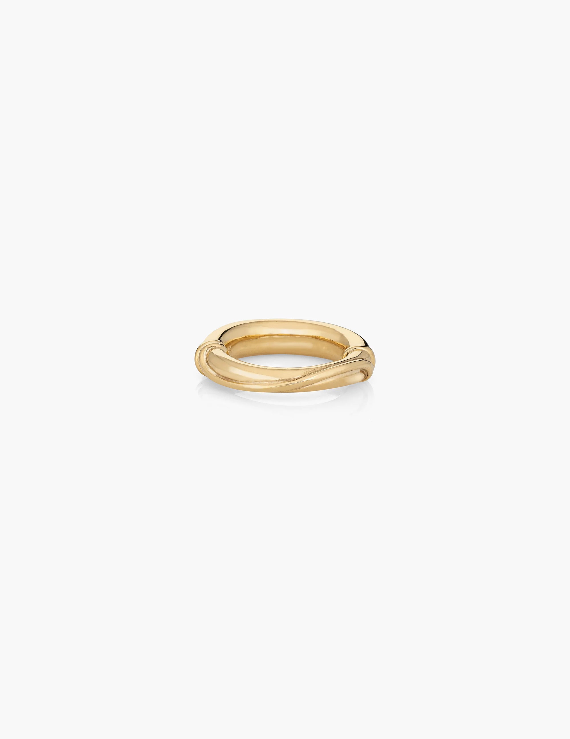 Twisted Wire 18K Gold Round Band