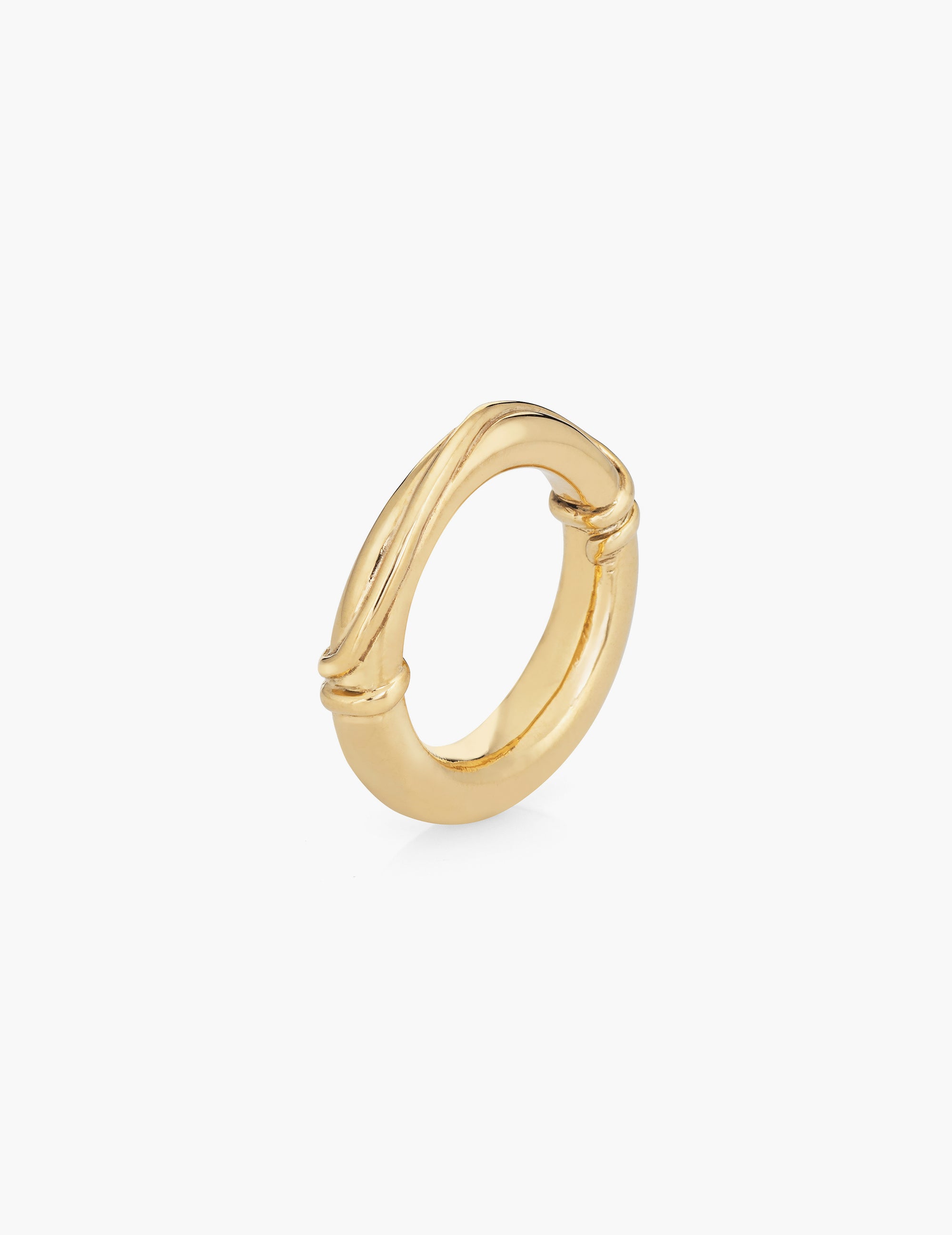 Twisted Wire 18K Gold Round Band
