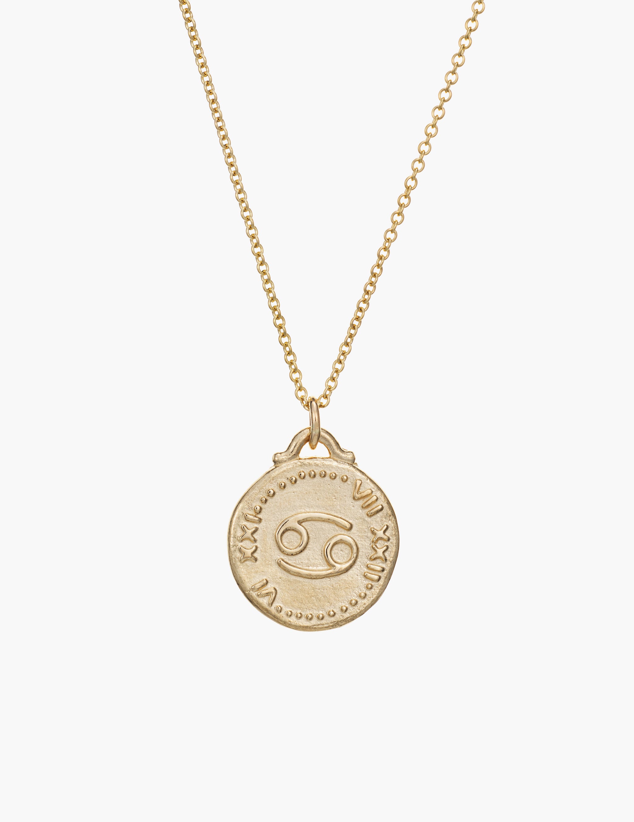 1/10 CT. T.W. Diamond Cancer Zodiac Sign Open Circle Pendant in Sterling  Silver with 14K Gold Plate | Zales Outlet