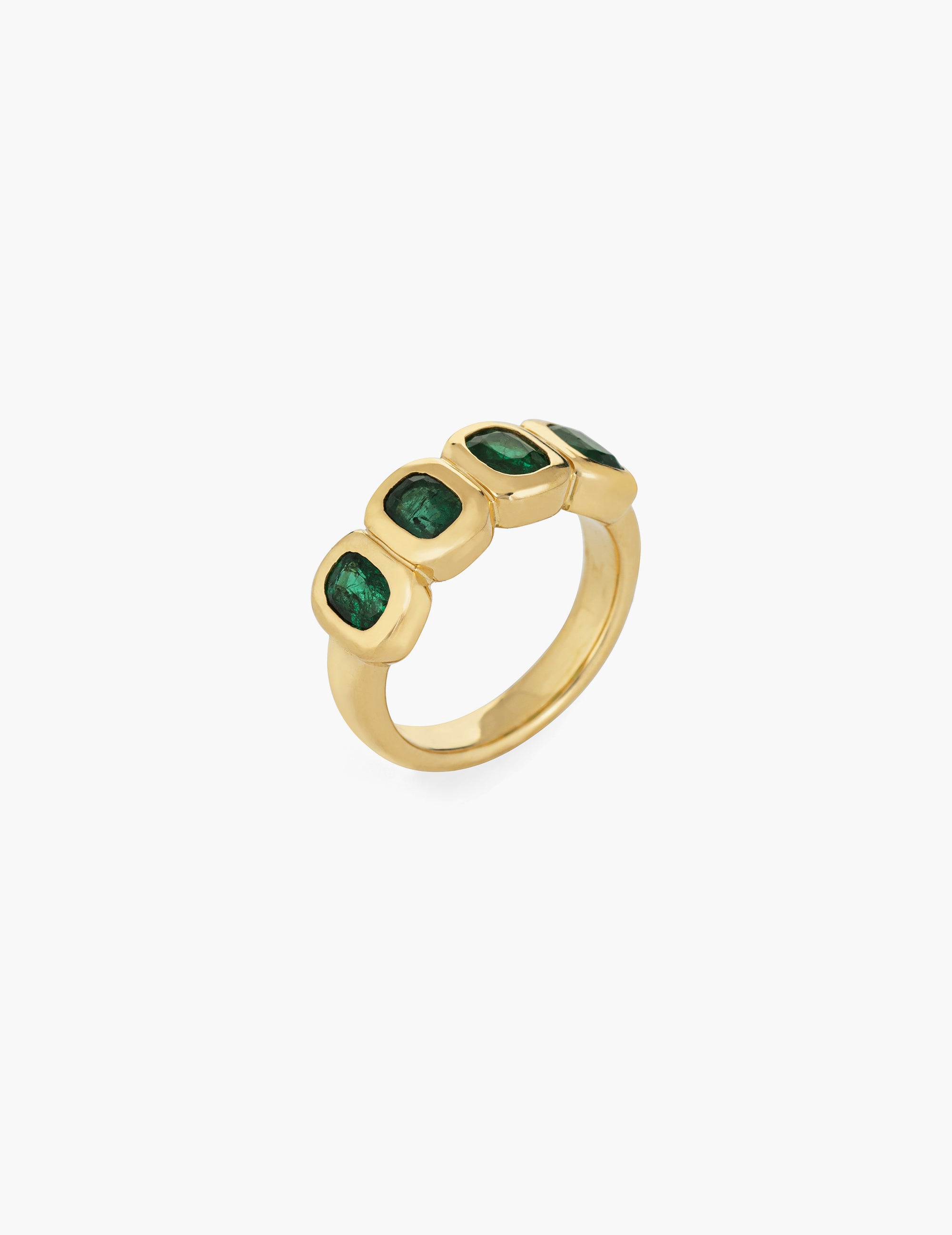 Emerald Four Stone Ring