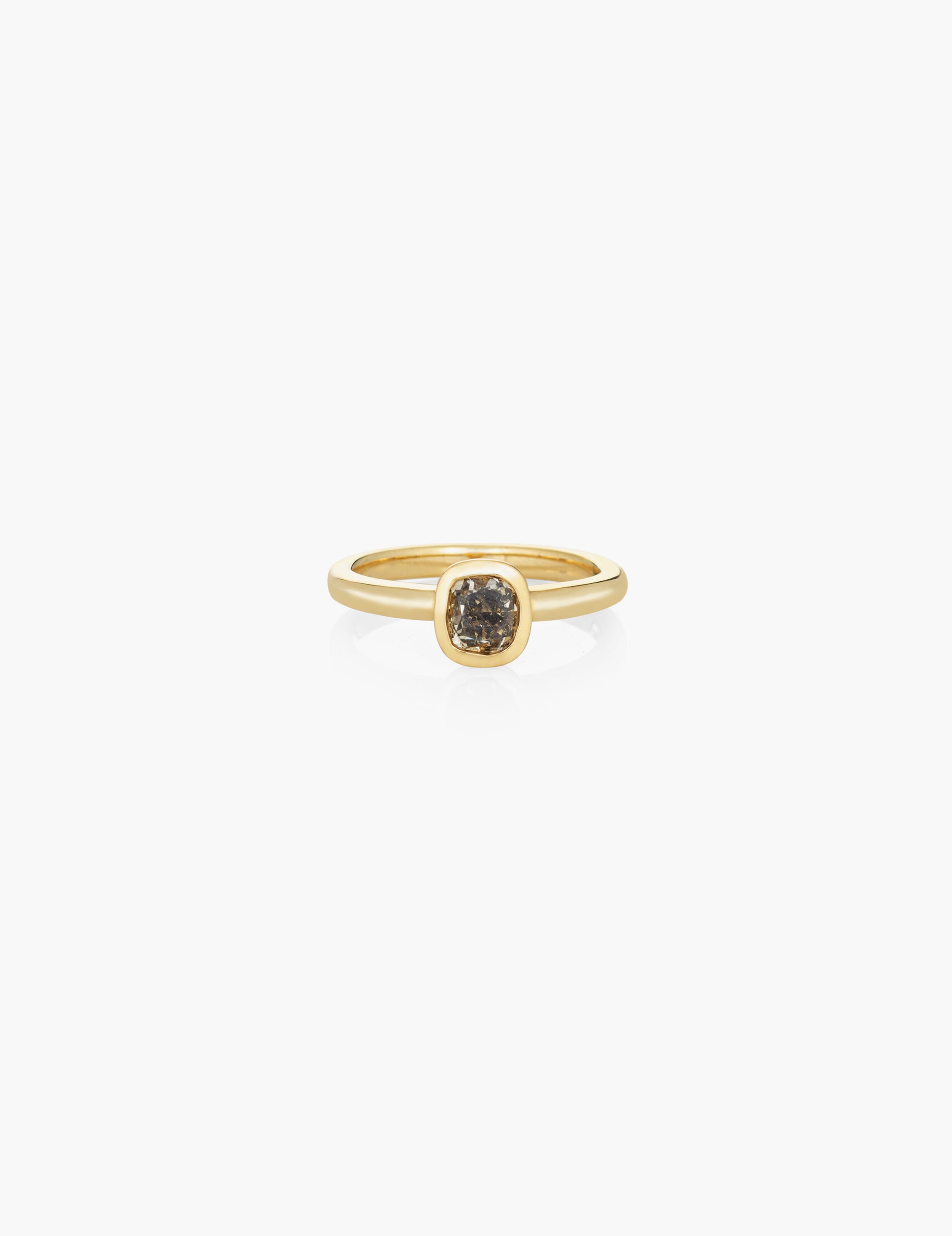 1.1ct Champagne Old Mine Cut Diamond Ring