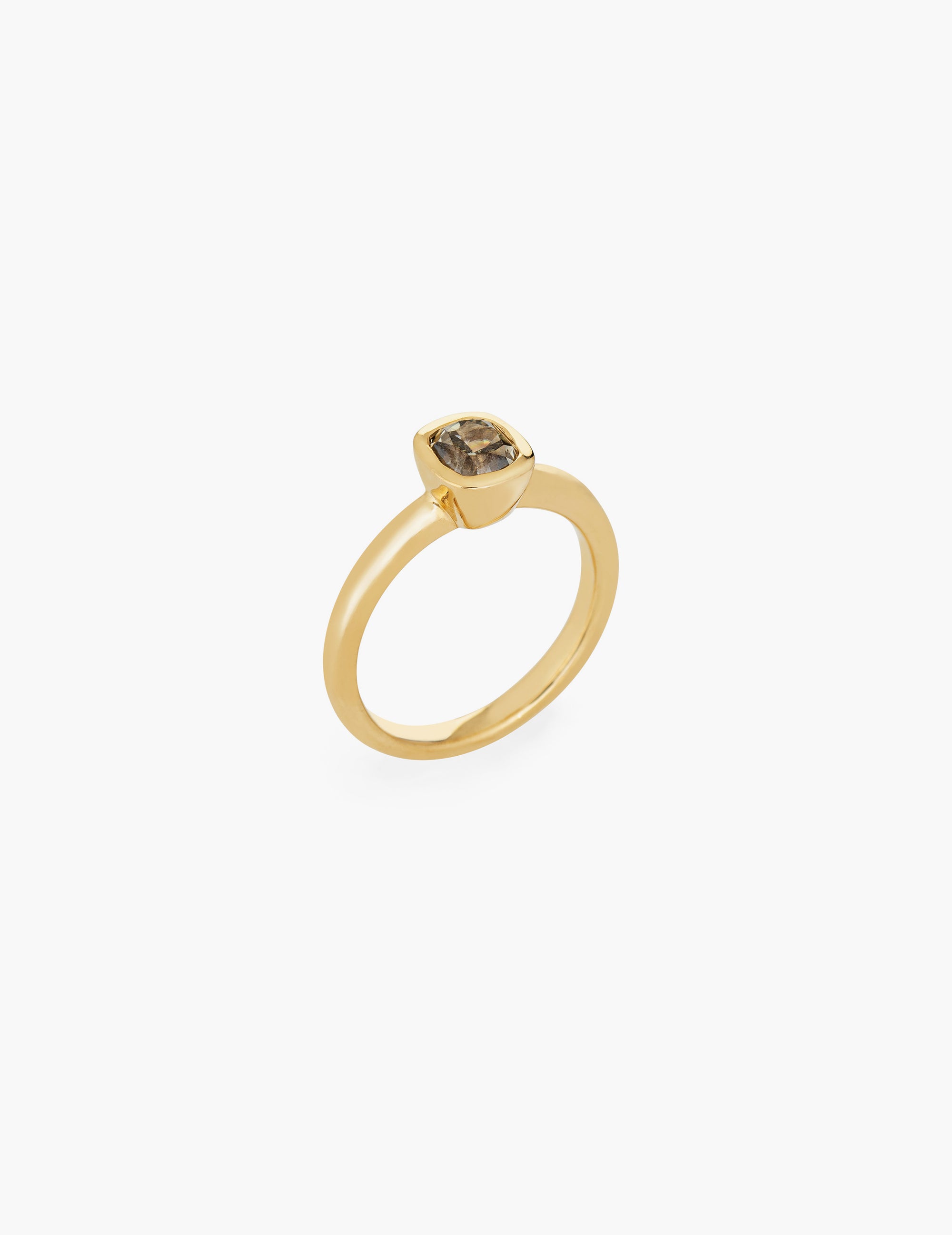 1.1ct Champagne Old Mine Cut Diamond Ring