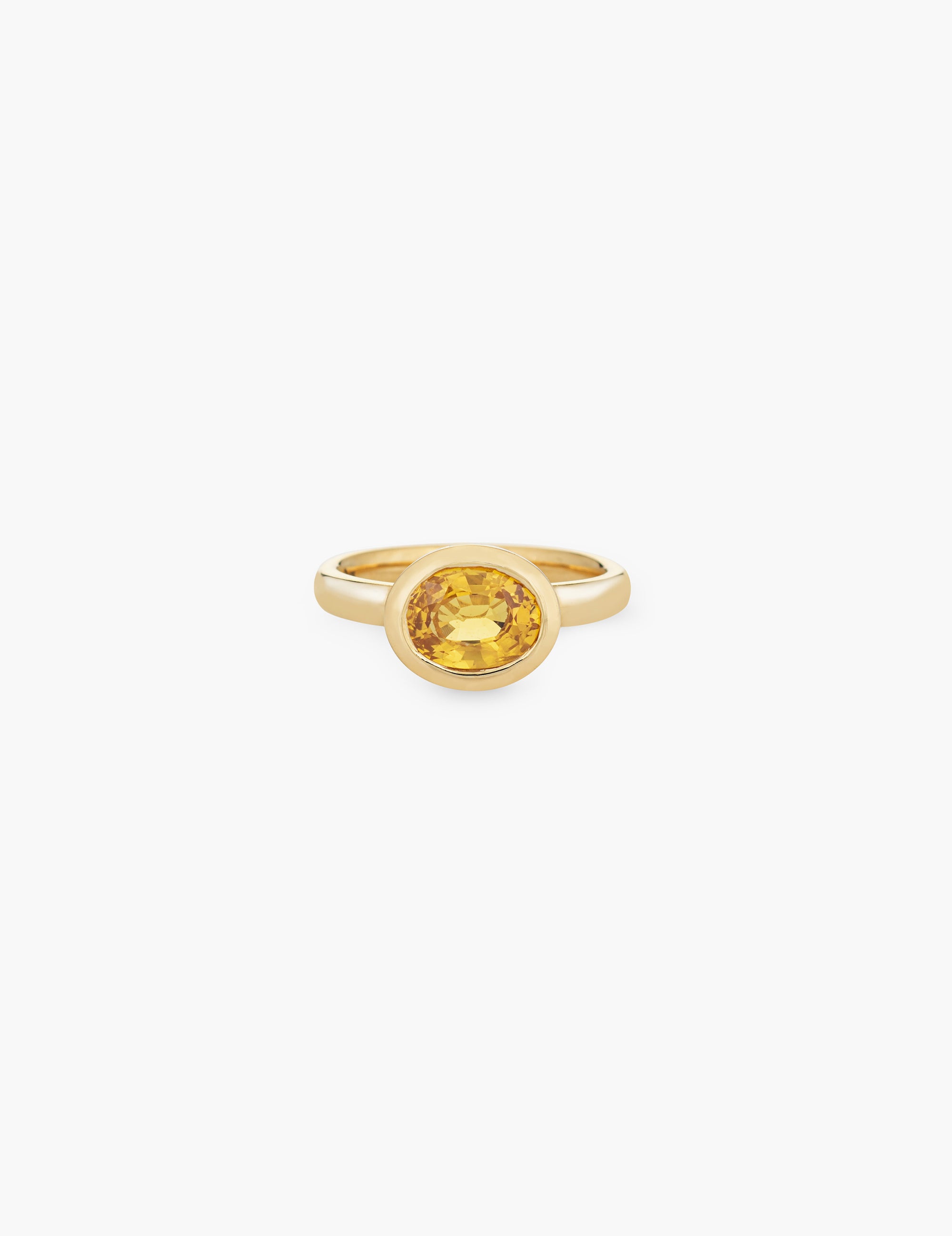 Yellow Sapphire Quilt Ring