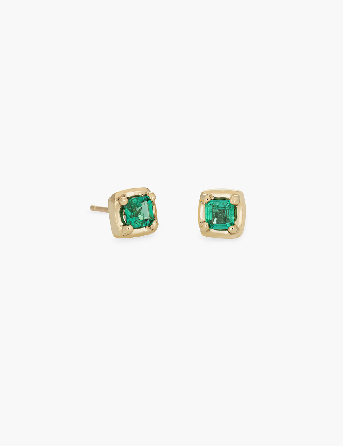 Emerald Square Studs