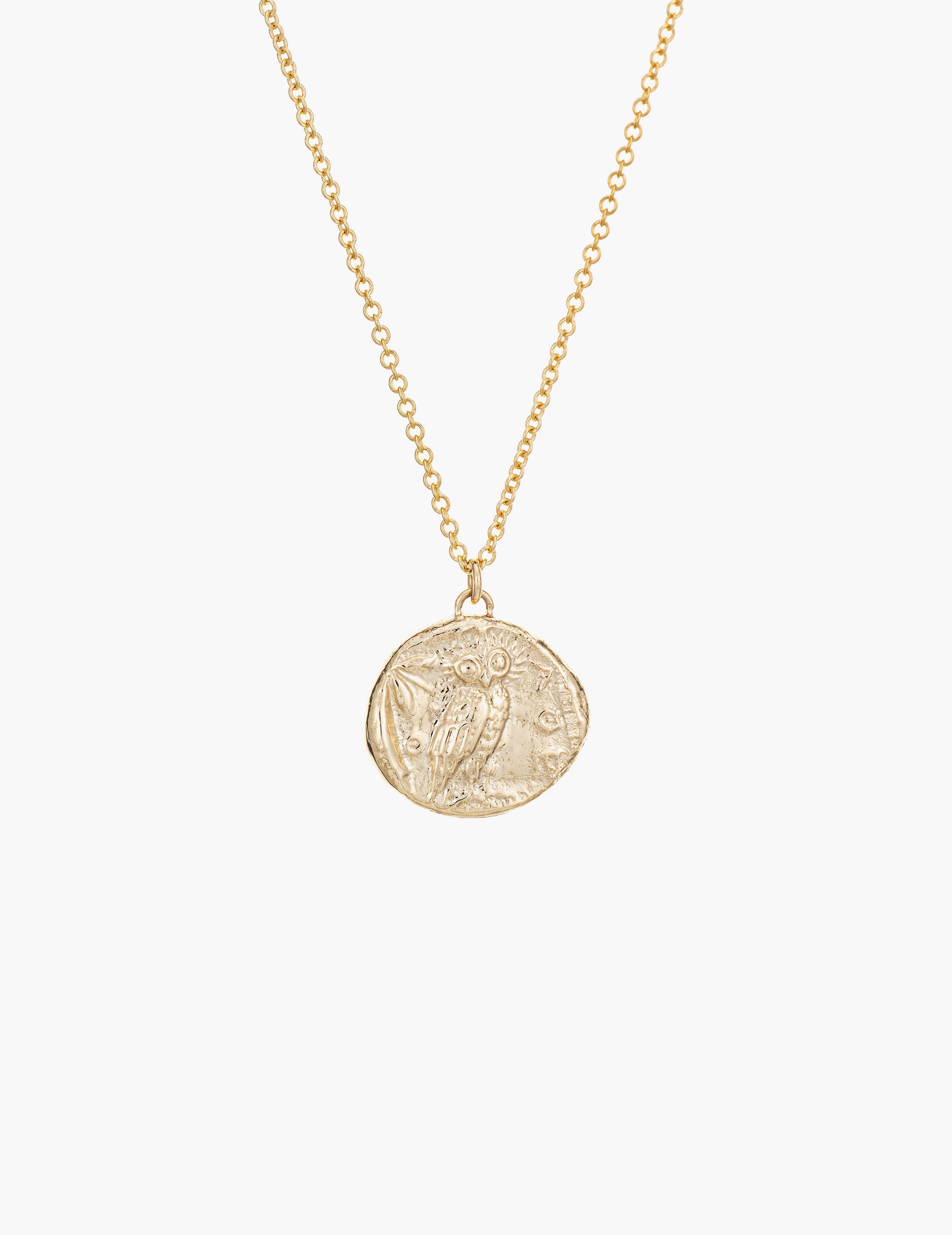Owl of Athena Coin Pendant