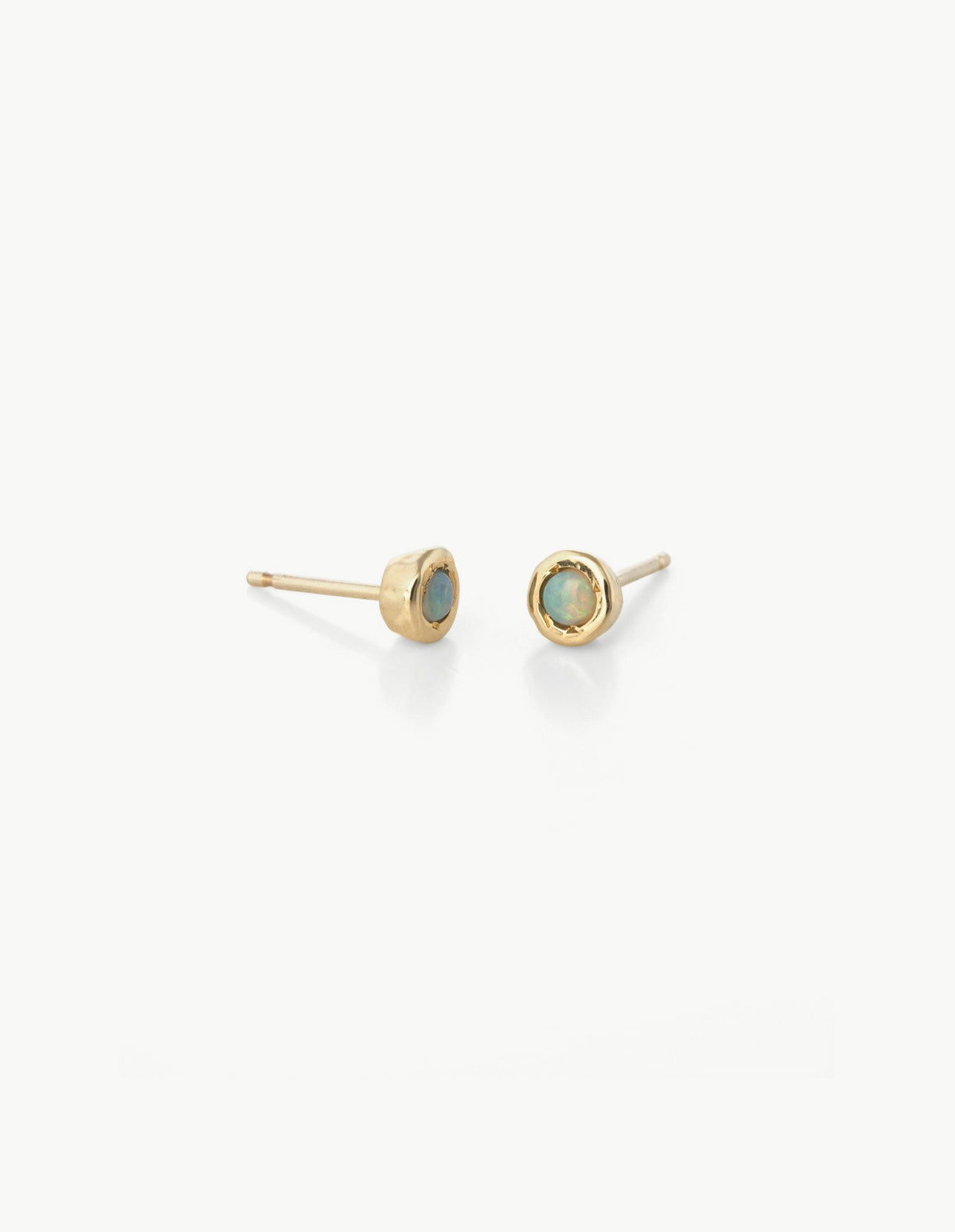 Tiny Dot Studs in White Opal - Dream Collective