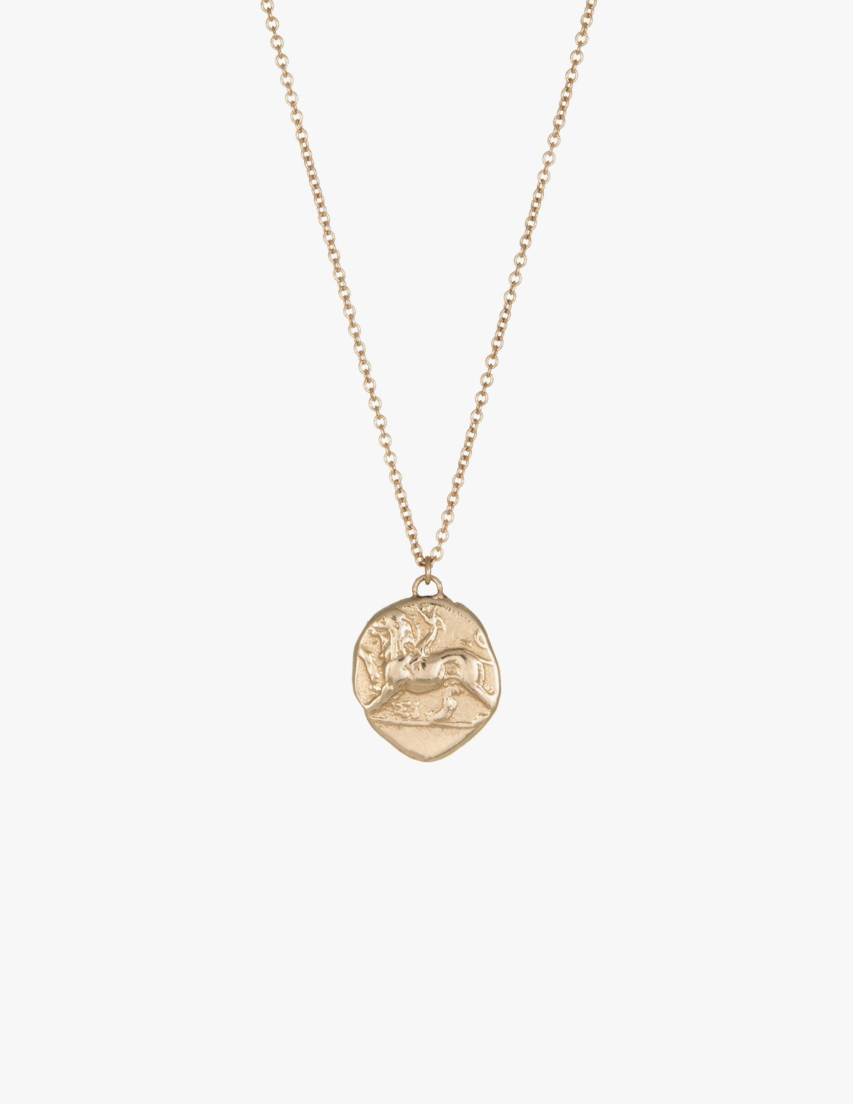 Chimera and Dove Coin Pendant