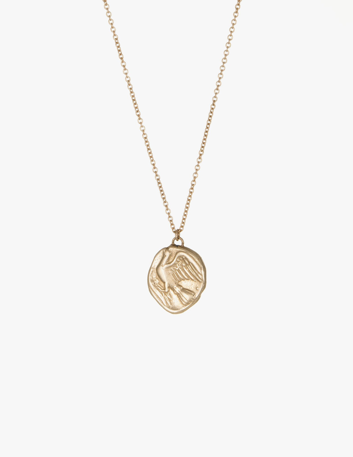 Chimera and Dove Coin Pendant