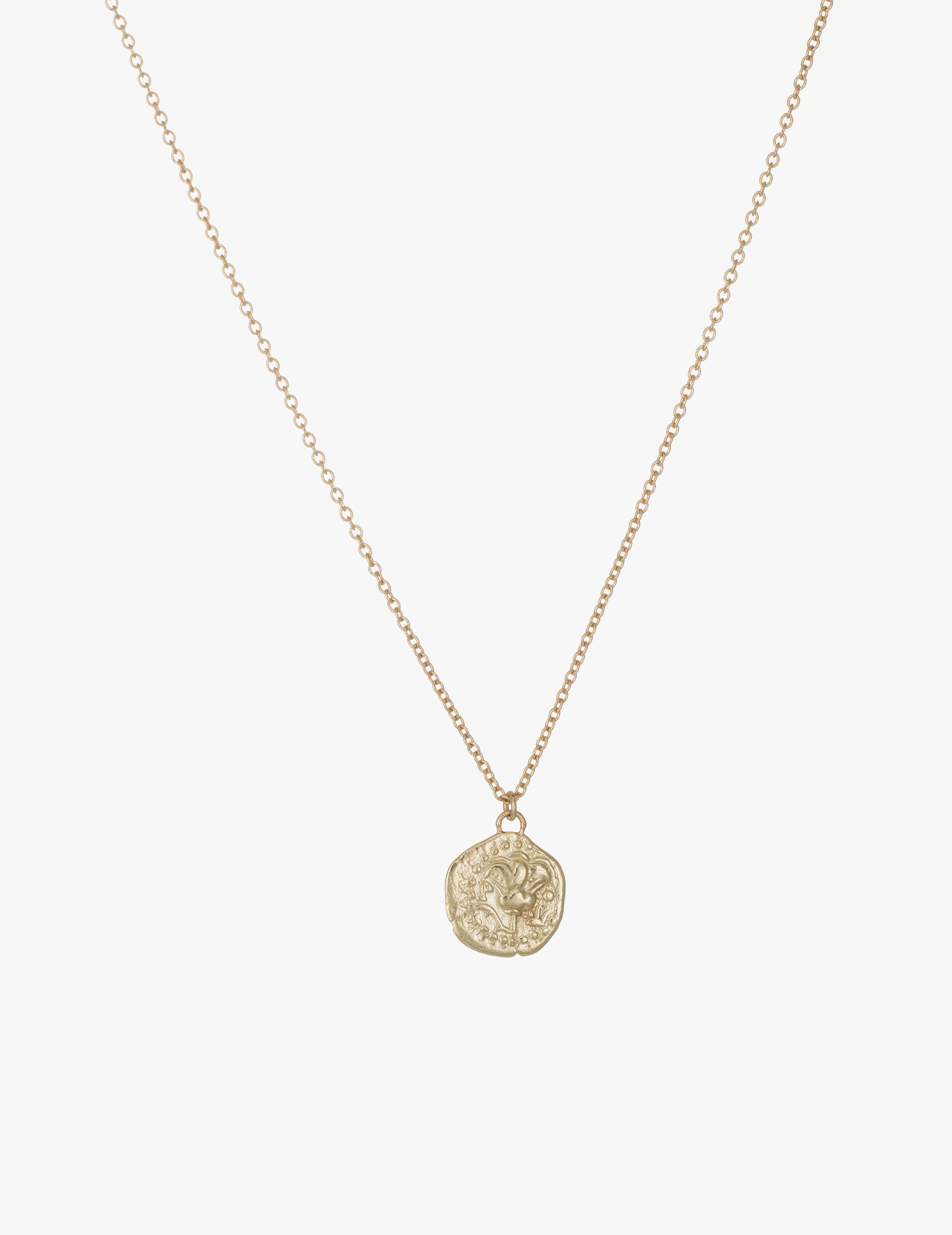 Helios and Rose Coin Pendant