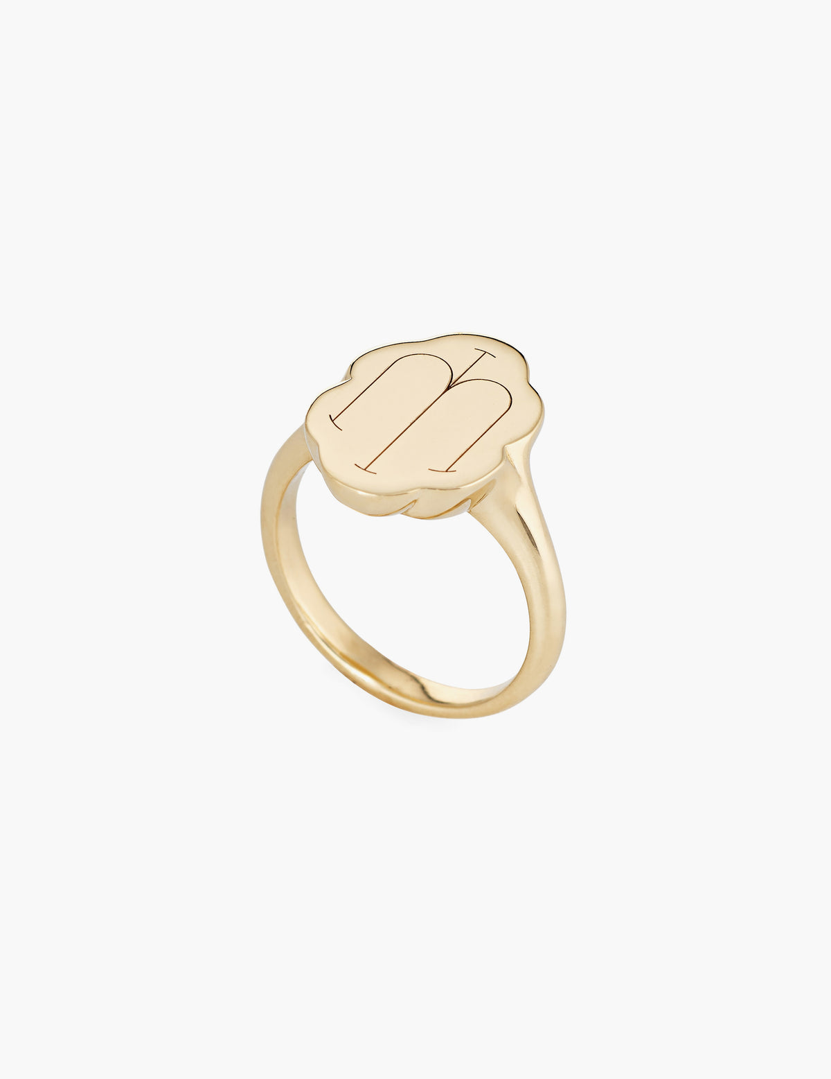 Scallop Signet Ring