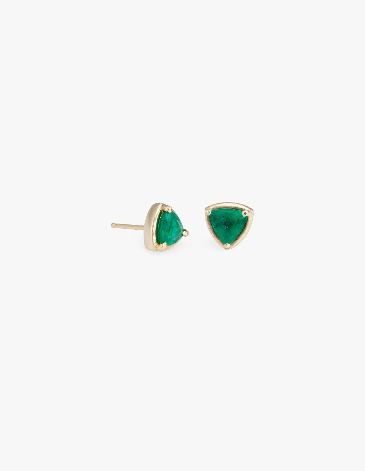 Prism Studs in Emerald