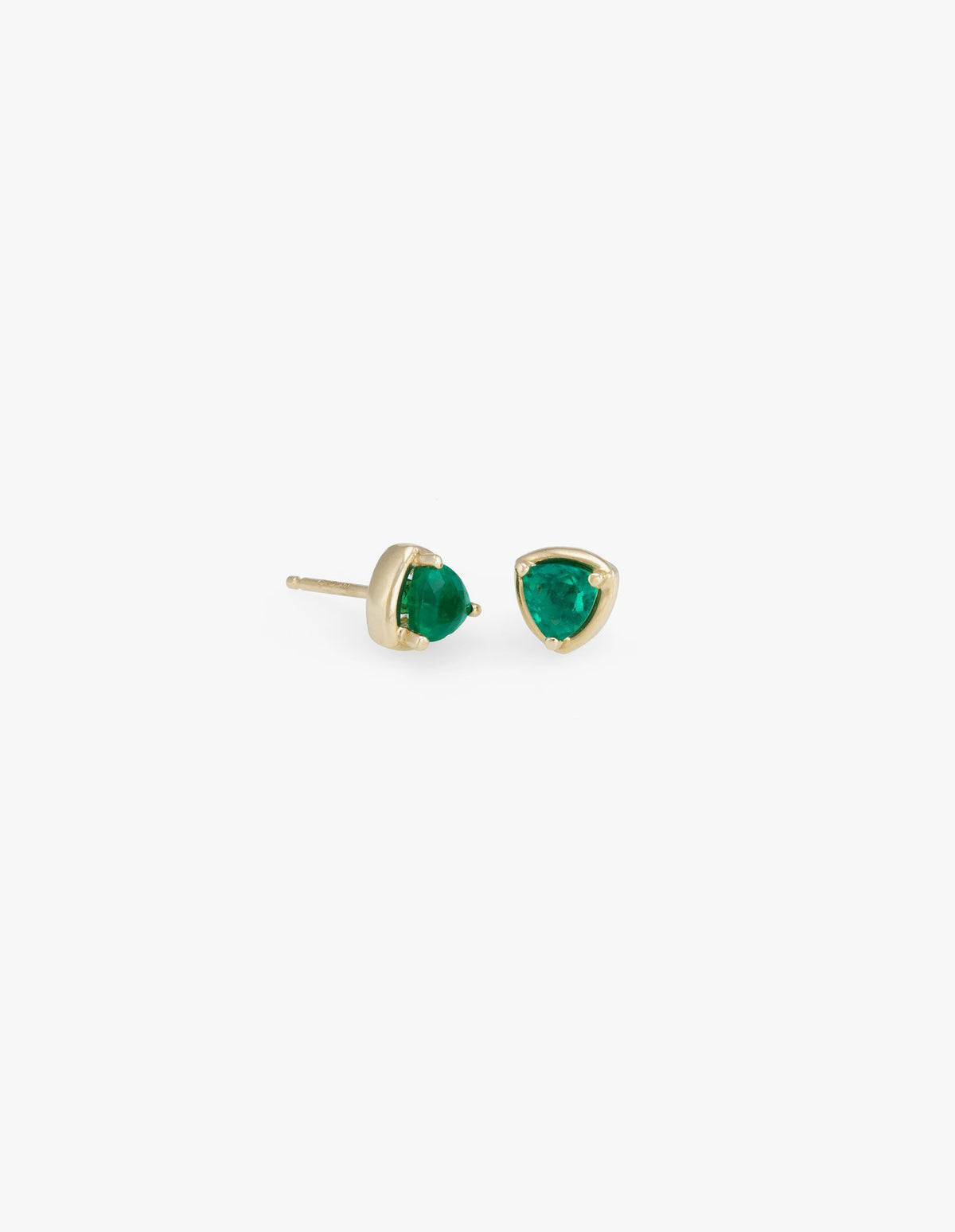 Emerald Prism Studs
