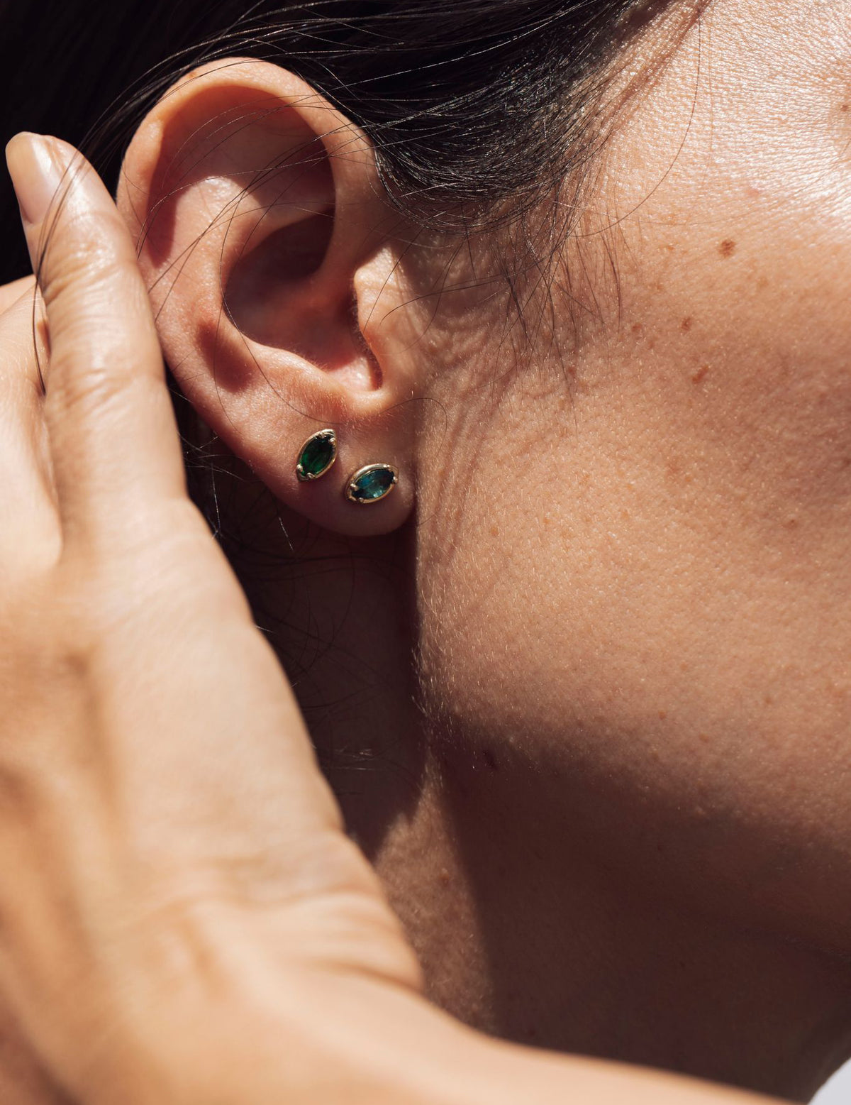 Tourmaline Marquise Studs