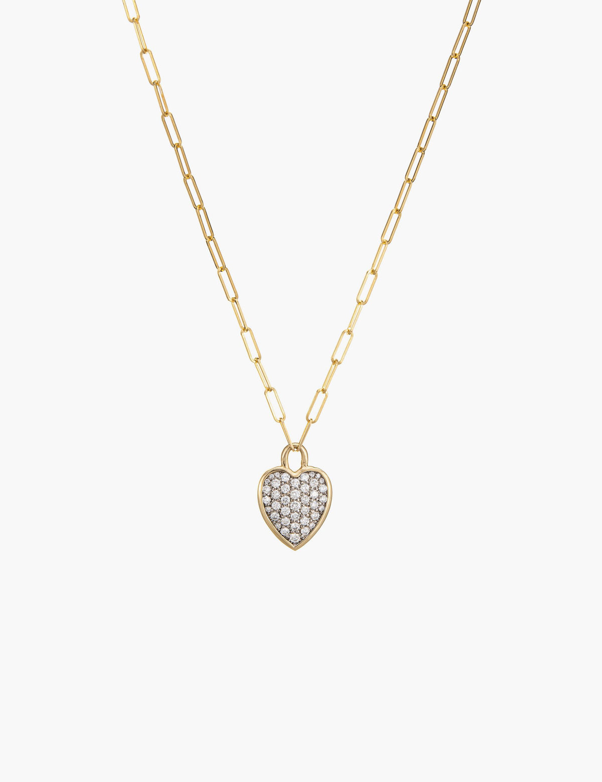 Pave Diamond Heart Pendant
