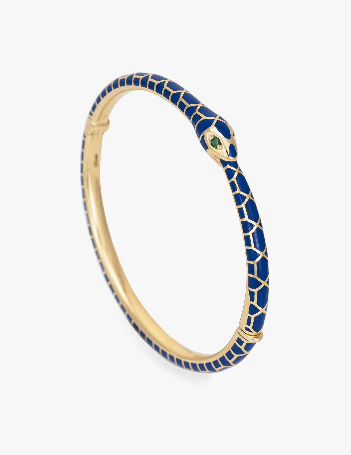 Enamel Ouroboros Lock Bracelet