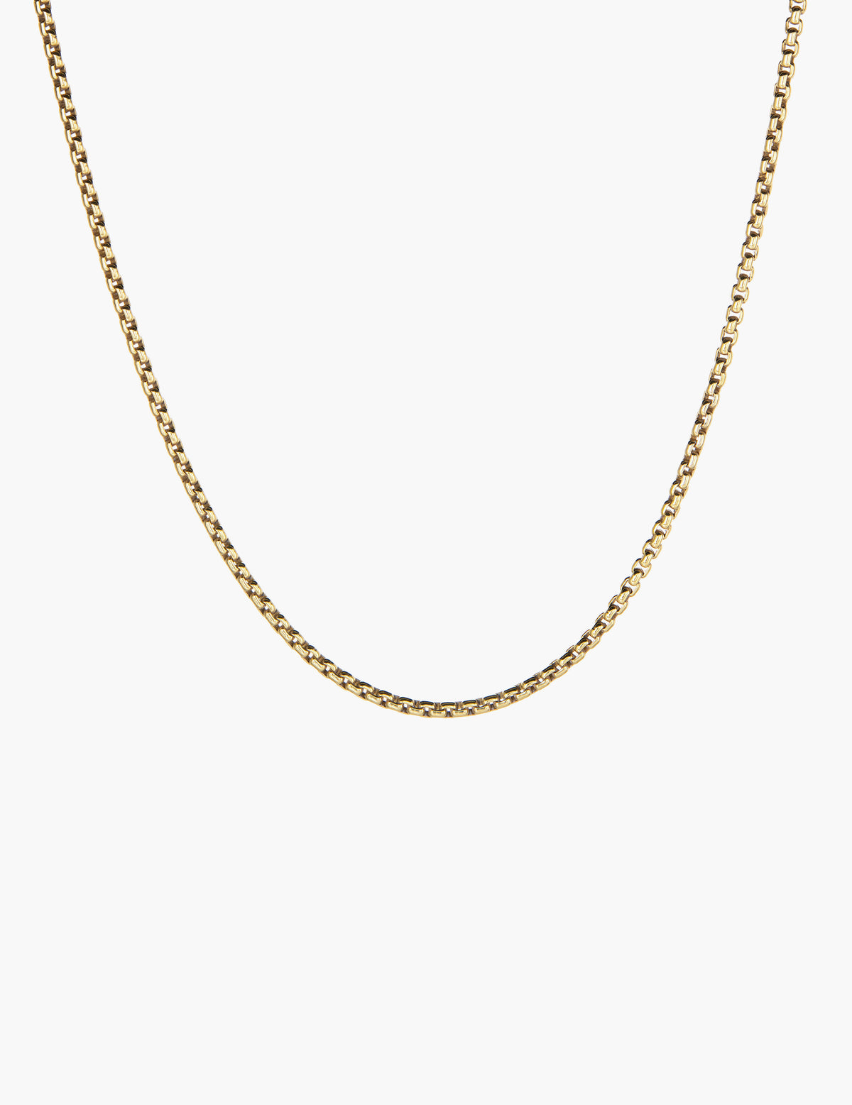 Round Box Chain Necklace