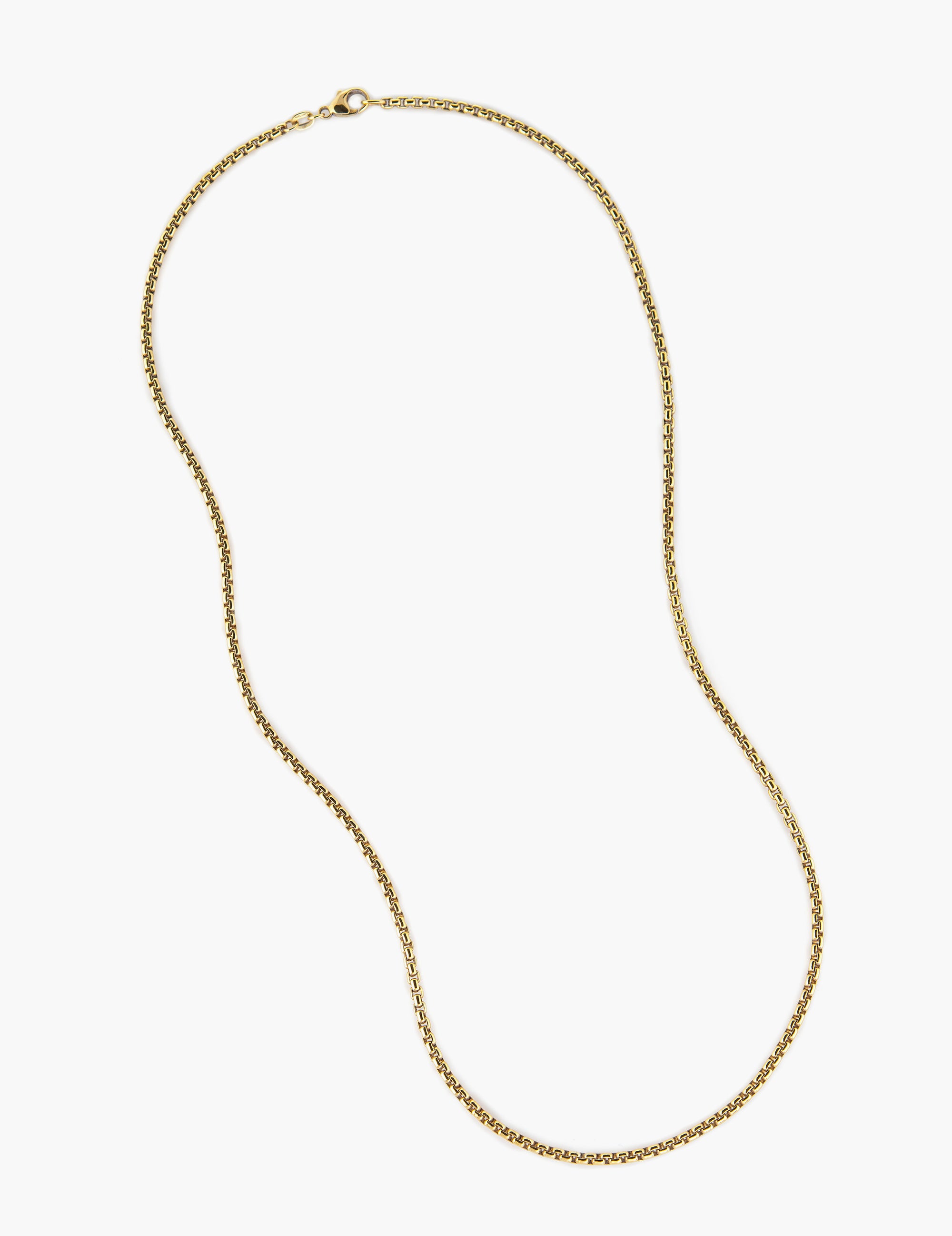 Round Box Chain Necklace